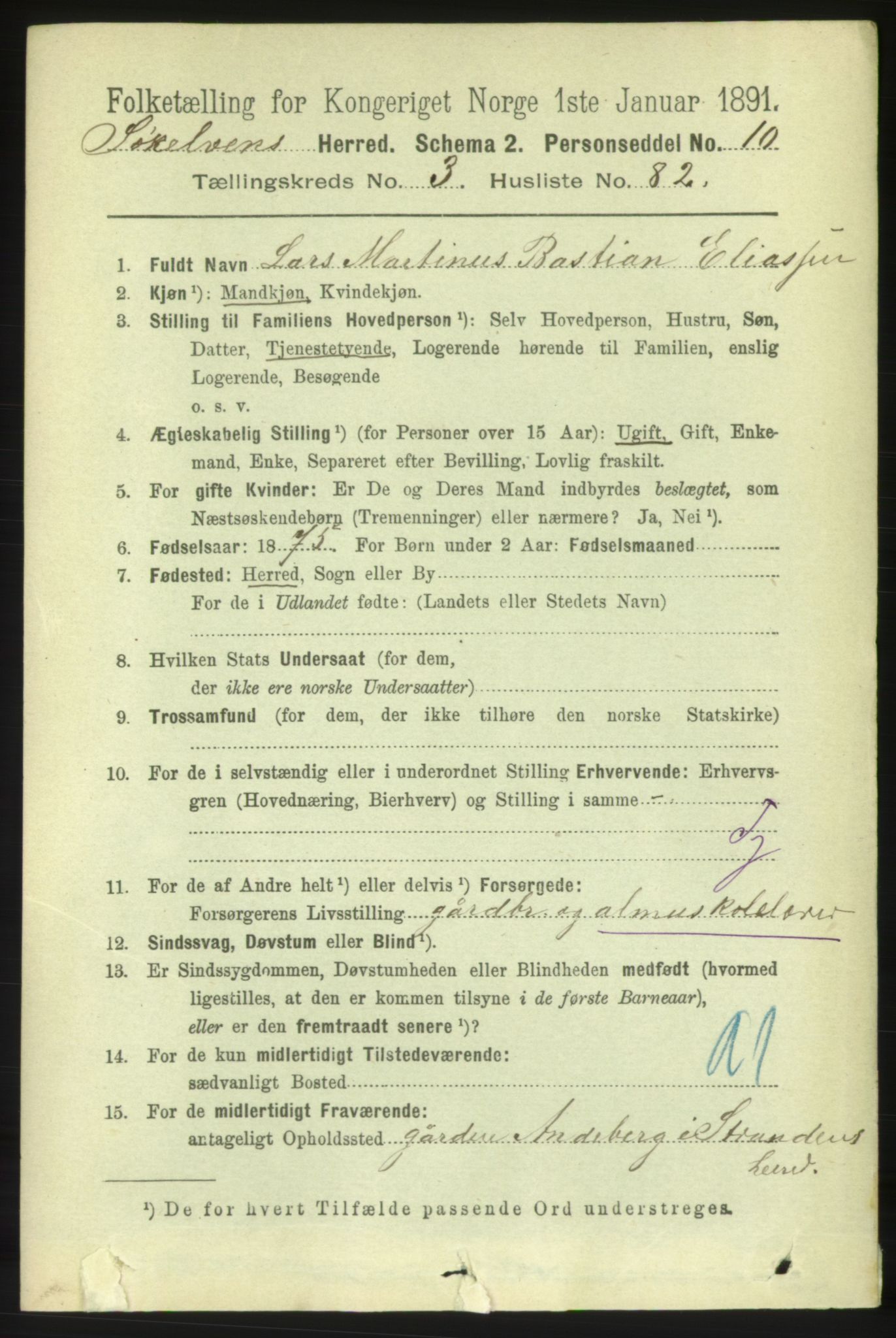 RA, 1891 census for 1528 Sykkylven, 1891, p. 2214