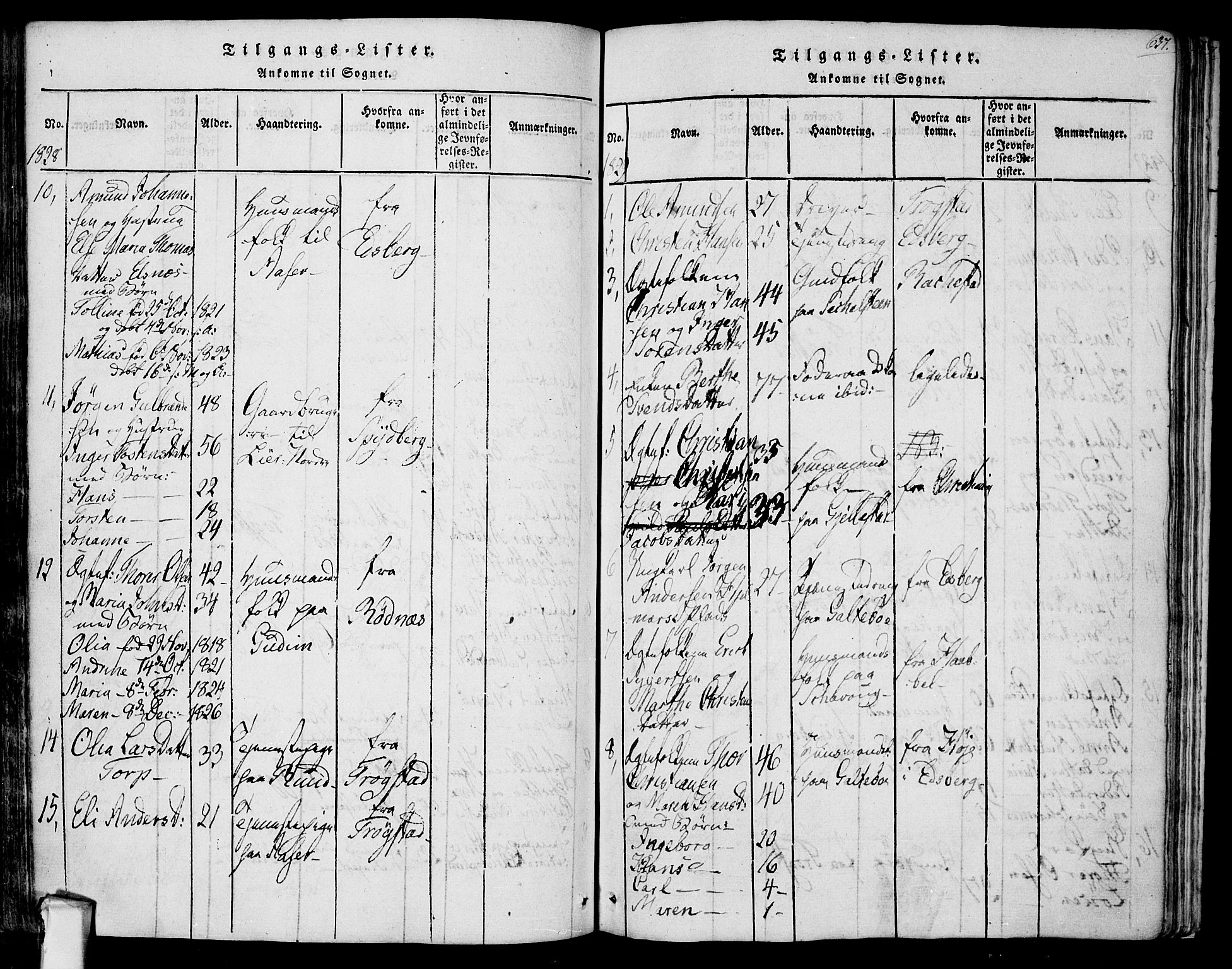 Askim prestekontor Kirkebøker, AV/SAO-A-10900/F/Fa/L0004: Parish register (official) no. 4, 1817-1846, p. 636-637