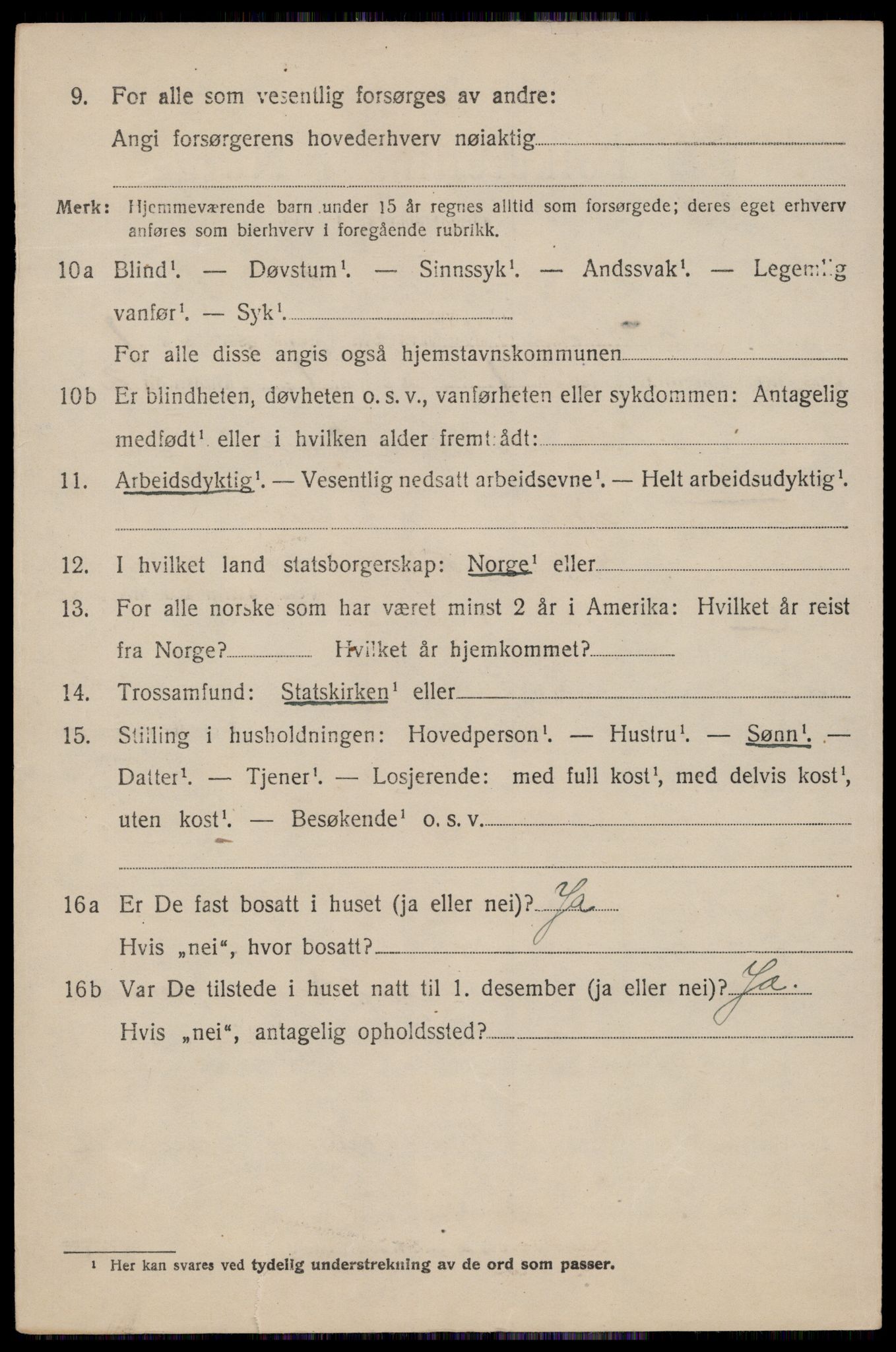 SAST, 1920 census for Lund, 1920, p. 717