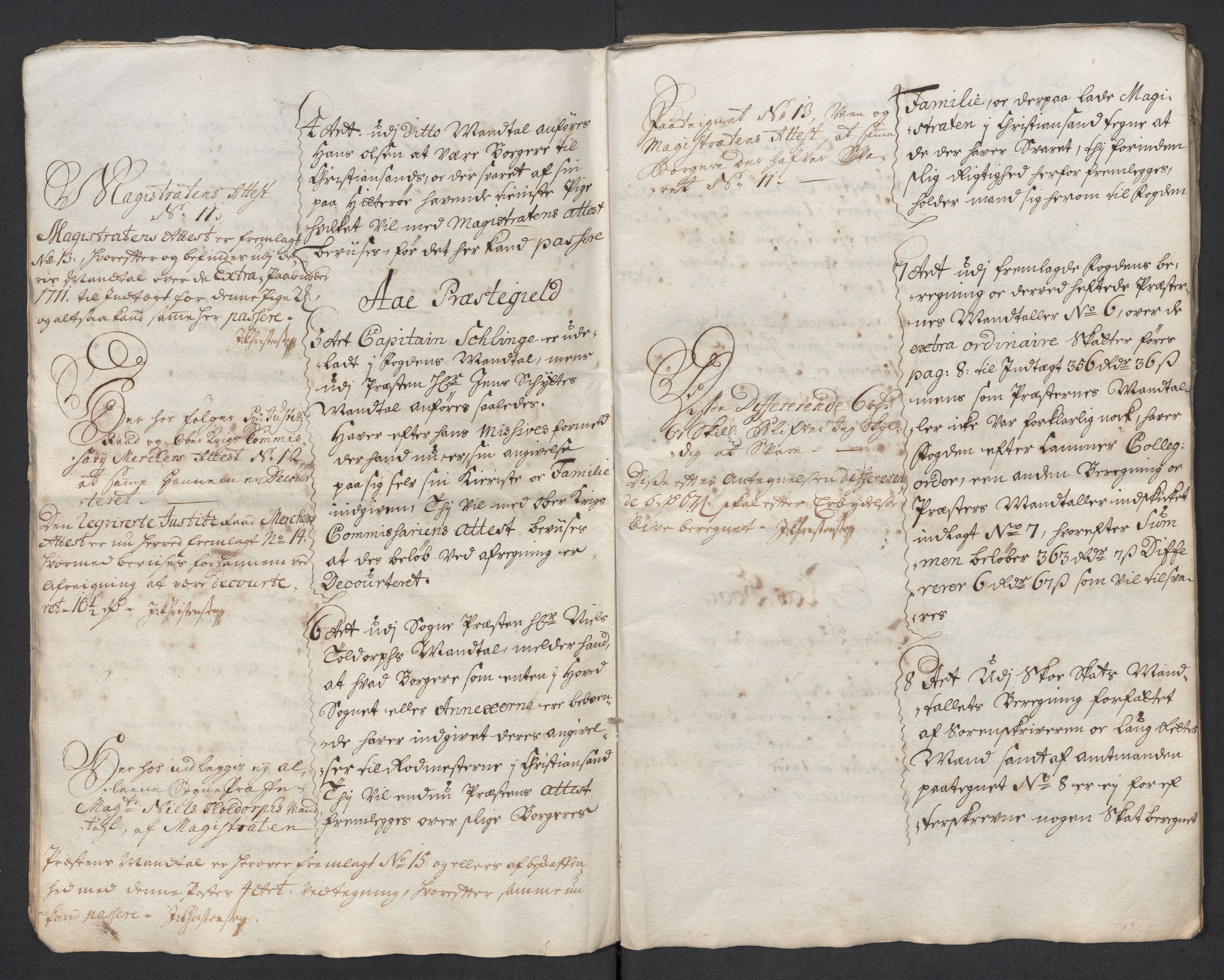 Rentekammeret inntil 1814, Reviderte regnskaper, Fogderegnskap, AV/RA-EA-4092/R43/L2557: Fogderegnskap Lista og Mandal, 1711-1713, p. 10