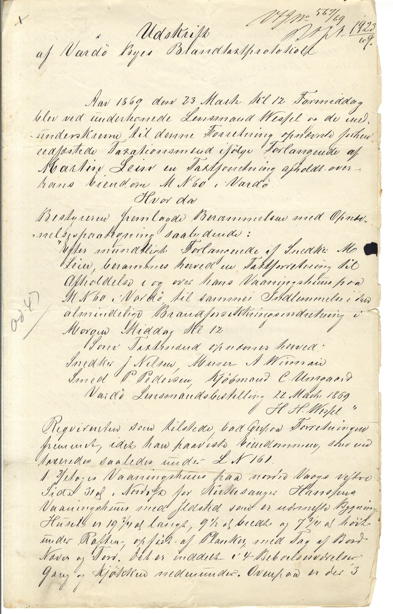 Brodtkorb handel A/S, VAMU/A-0001/Q/Qb/L0001: Skjøter og grunnbrev i Vardø by, 1822-1943, p. 281