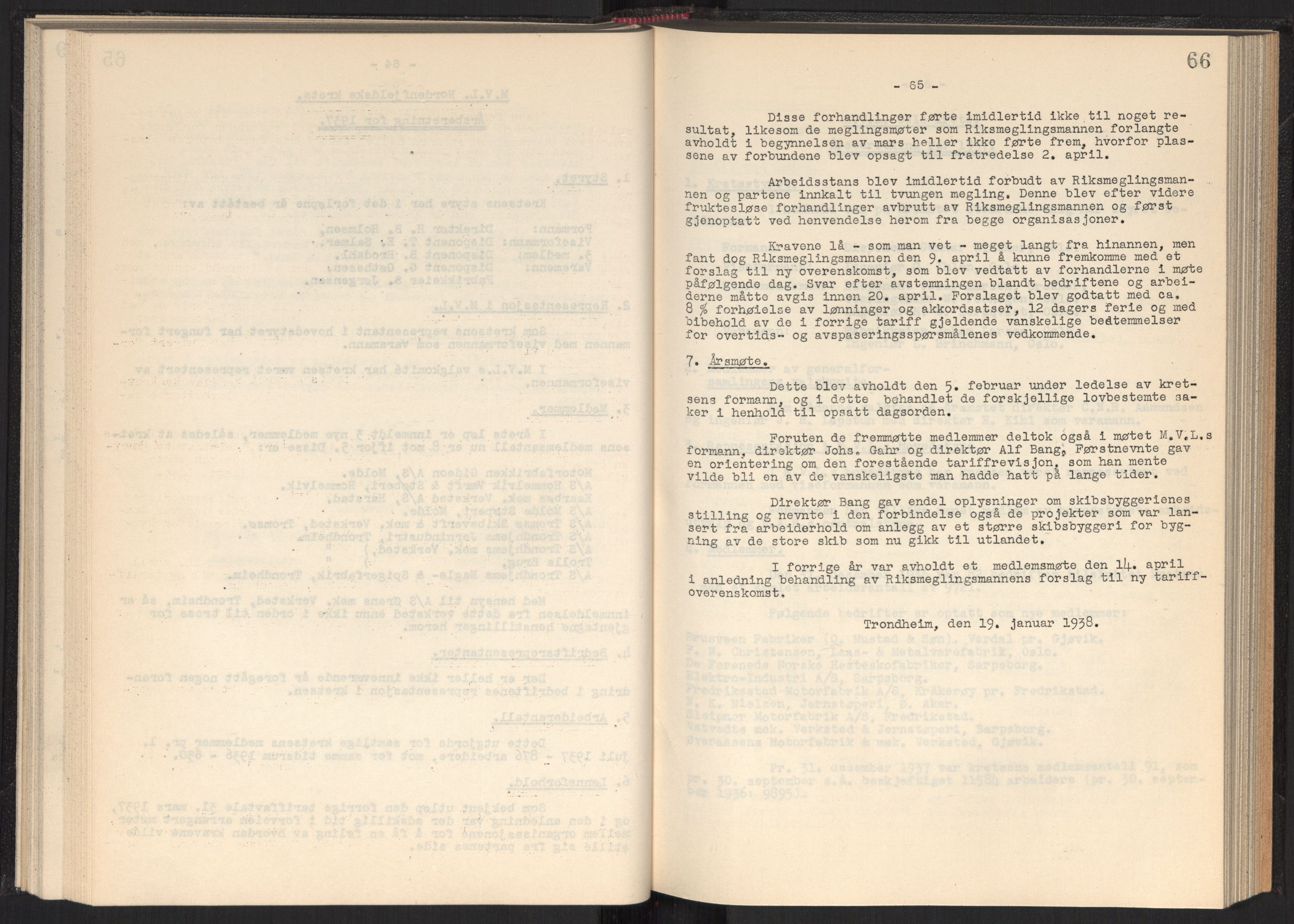 Teknologibedriftenes Landsforening TBL, AV/RA-PA-1700/A/Ad/L0006: Årsberetning med register, 1937-1943, p. 66