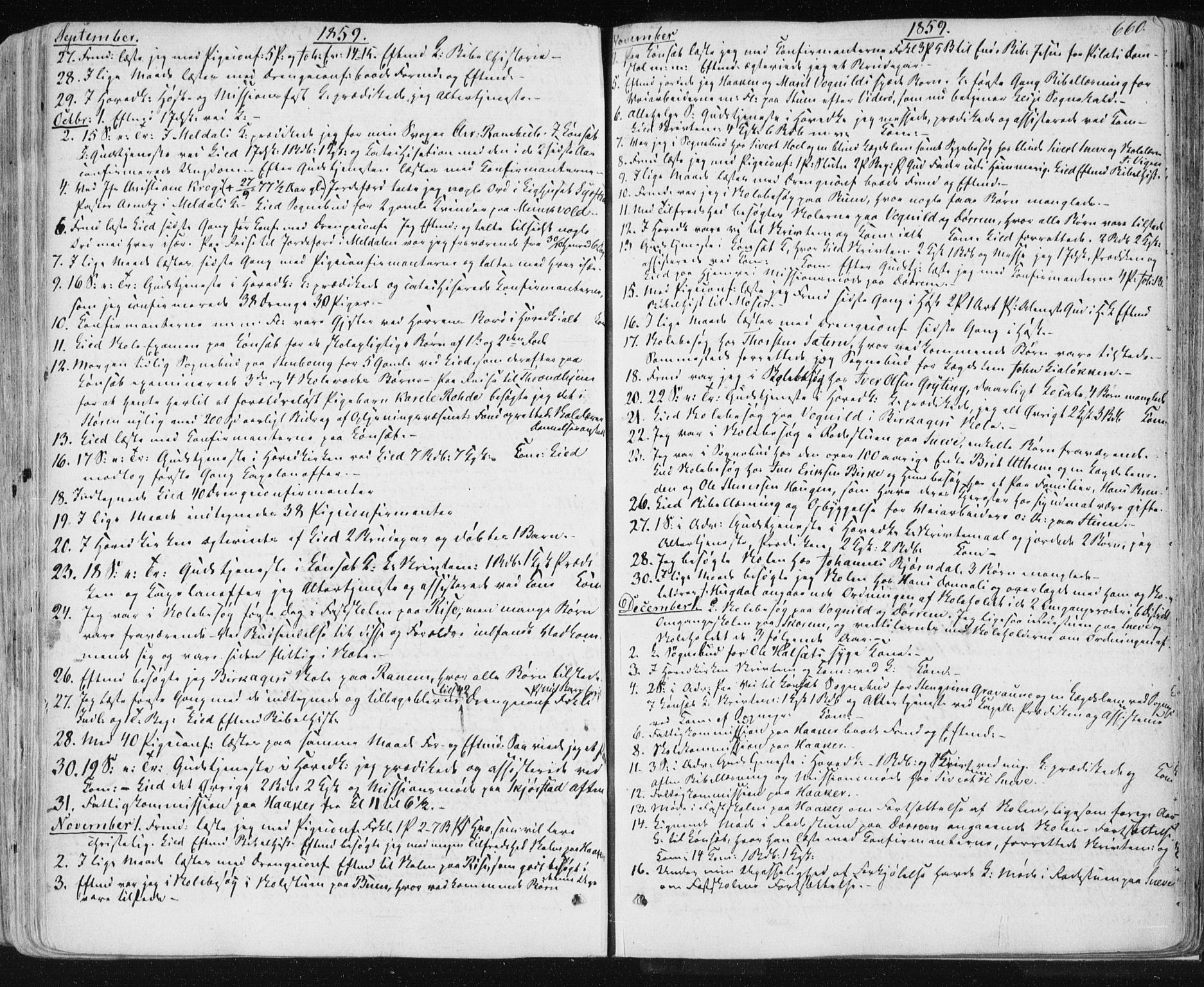 Ministerialprotokoller, klokkerbøker og fødselsregistre - Sør-Trøndelag, SAT/A-1456/678/L0899: Parish register (official) no. 678A08, 1848-1872, p. 660