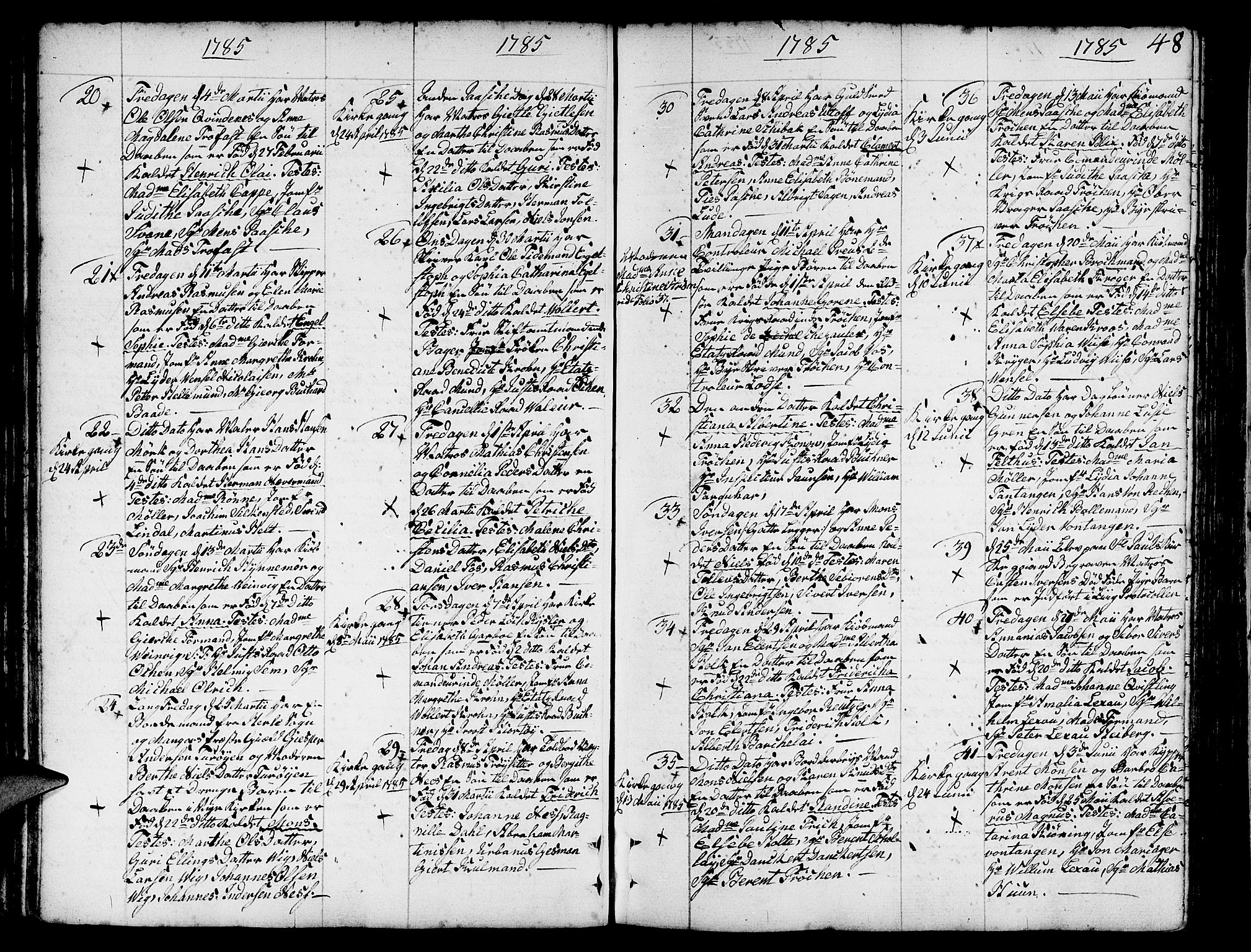 Nykirken Sokneprestembete, AV/SAB-A-77101/H/Haa/L0005: Parish register (official) no. A 5, 1775-1808, p. 48