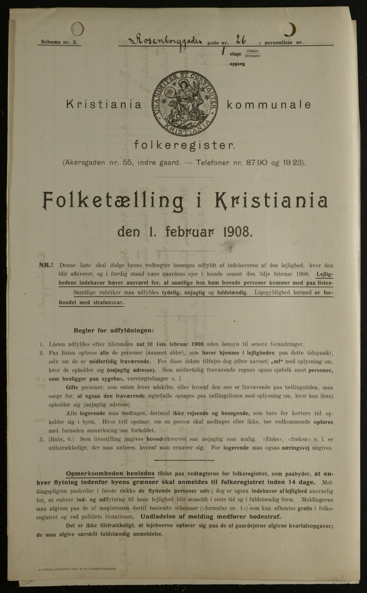 OBA, Municipal Census 1908 for Kristiania, 1908, p. 75183