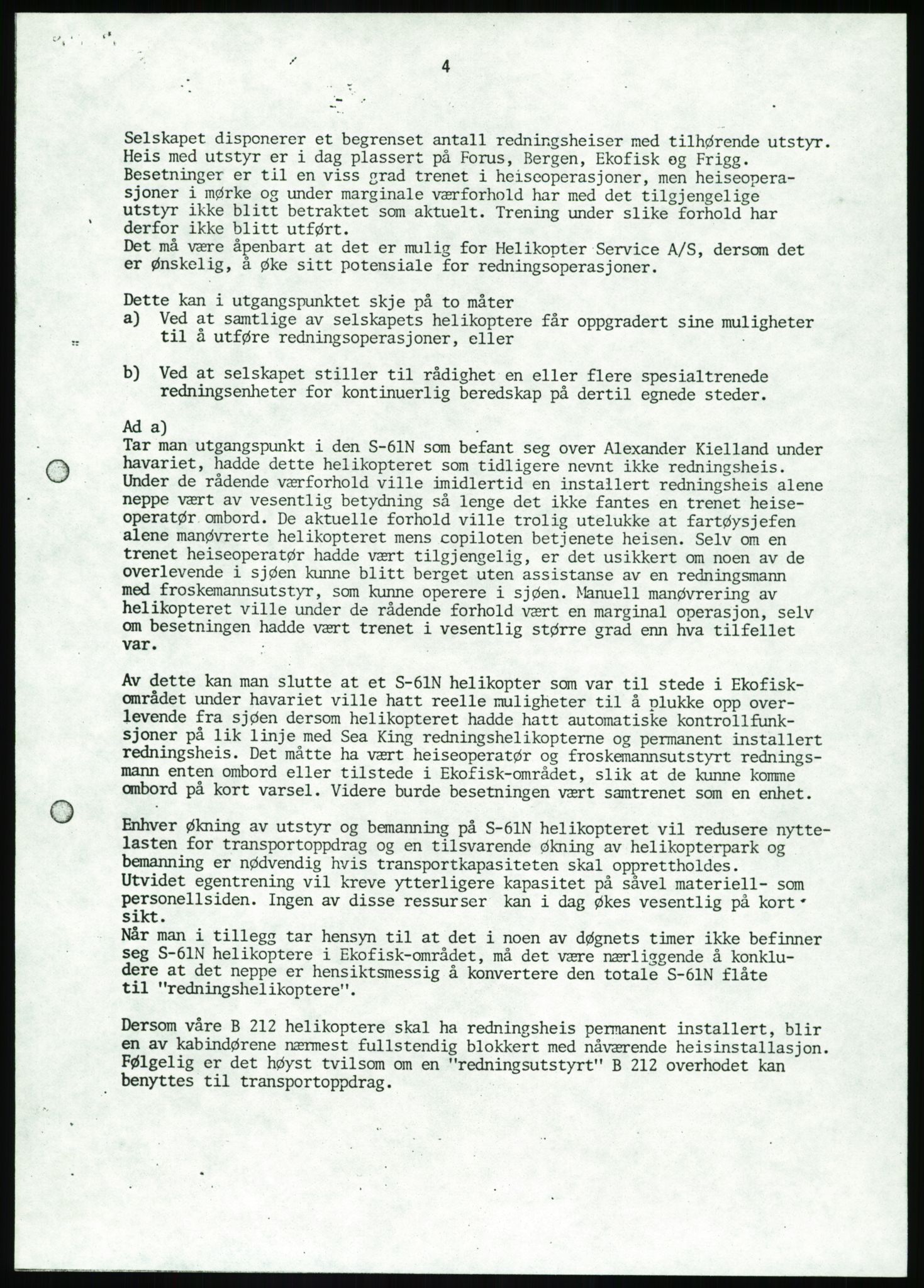 Justisdepartementet, Granskningskommisjonen ved Alexander Kielland-ulykken 27.3.1980, AV/RA-S-1165/D/L0017: P Hjelpefartøy (Doku.liste + P1-P6 av 6)/Q Hovedredningssentralen (Q0-Q27 av 27), 1980-1981, p. 304