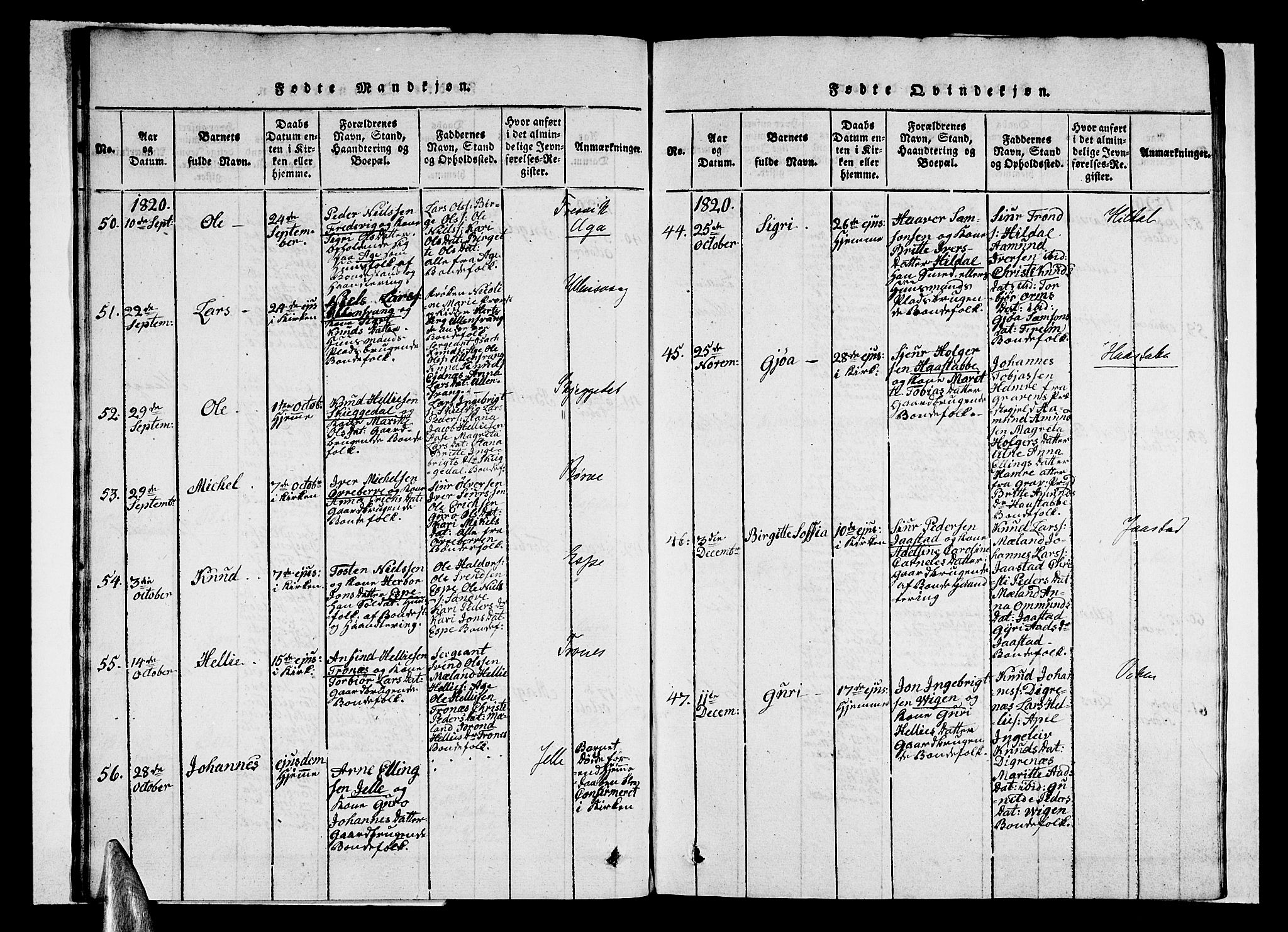 Ullensvang sokneprestembete, AV/SAB-A-78701/H/Haa: Parish register (official) no. A 9, 1819-1826