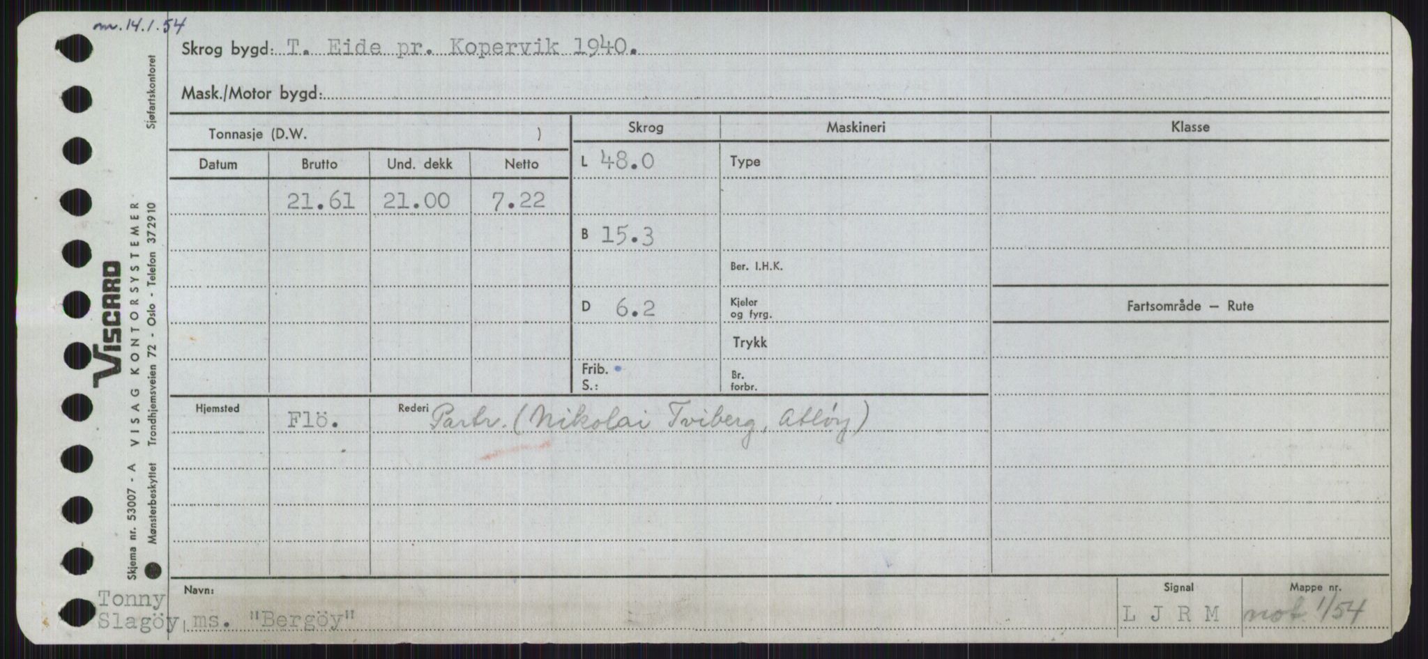 Sjøfartsdirektoratet med forløpere, Skipsmålingen, RA/S-1627/H/Ha/L0001/0001: Fartøy, A-Eig / Fartøy A-Bjøn, p. 865