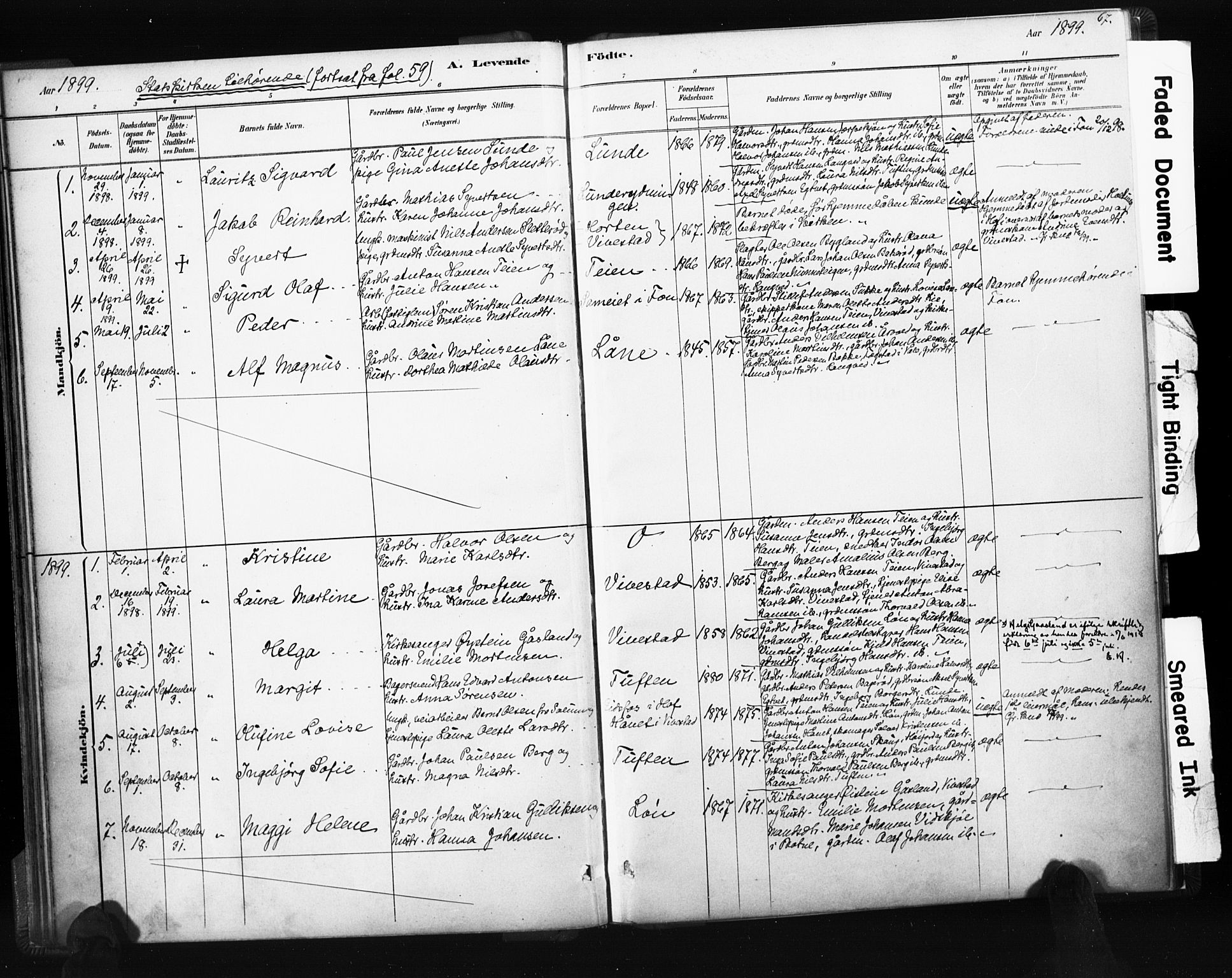 Ramnes kirkebøker, SAKO/A-314/F/Fc/L0001: Parish register (official) no. III 1, 1878-1899, p. 66-67