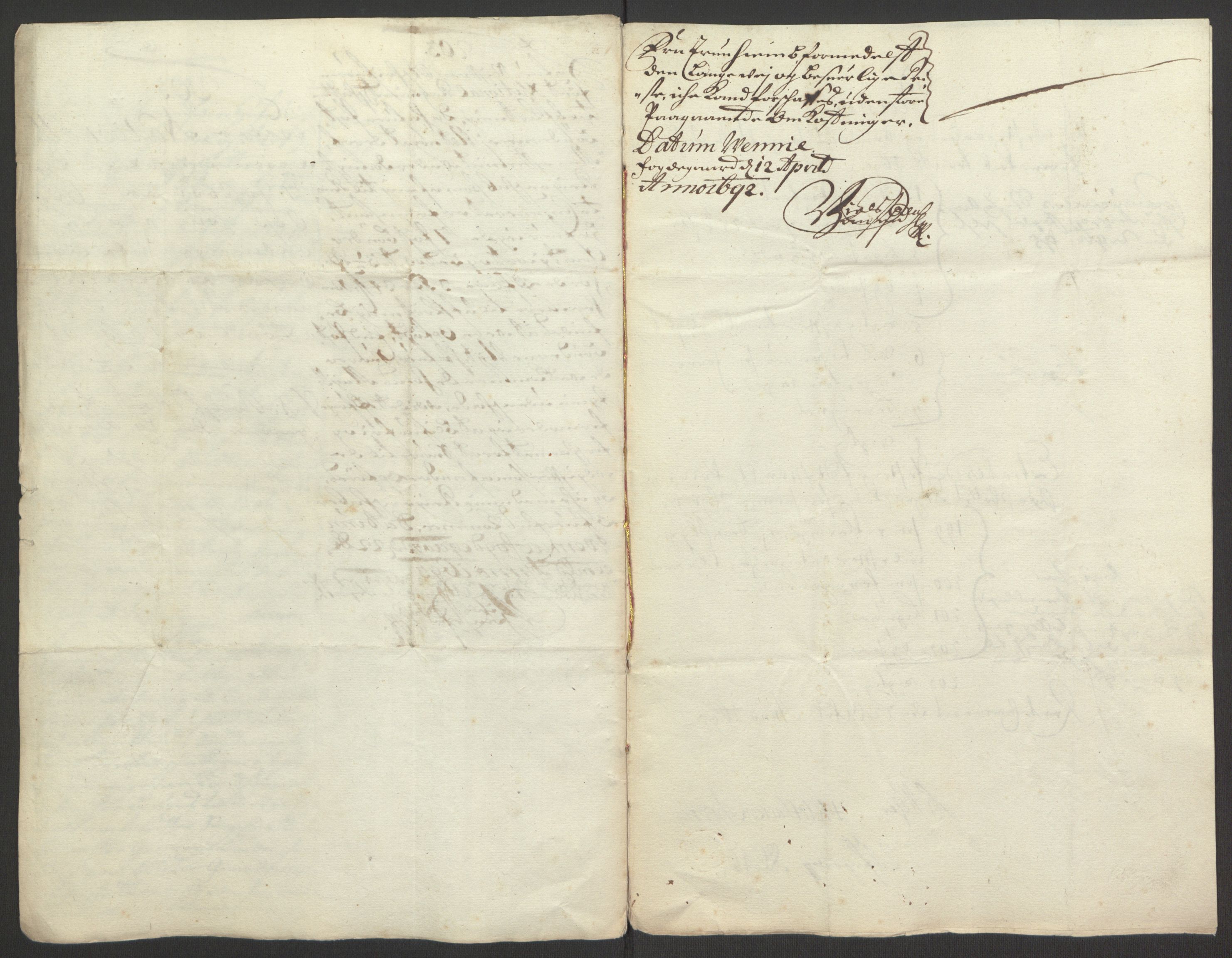 Rentekammeret inntil 1814, Reviderte regnskaper, Fogderegnskap, AV/RA-EA-4092/R67/L4676: Fogderegnskap Vesterålen, Andenes og Lofoten, 1691-1693, p. 381