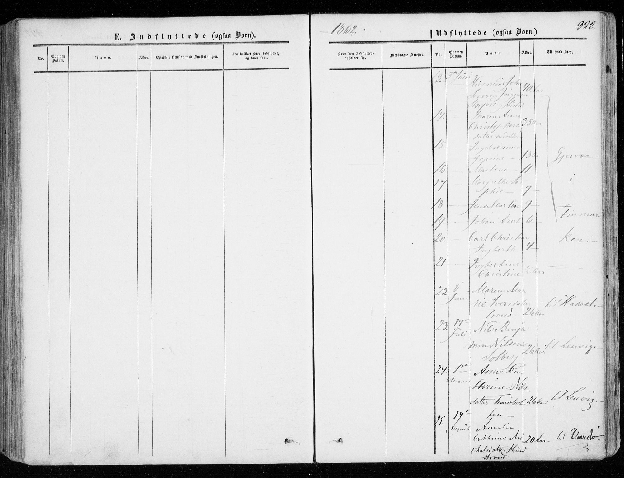 Tranøy sokneprestkontor, AV/SATØ-S-1313/I/Ia/Iaa/L0007kirke: Parish register (official) no. 7, 1856-1866, p. 322