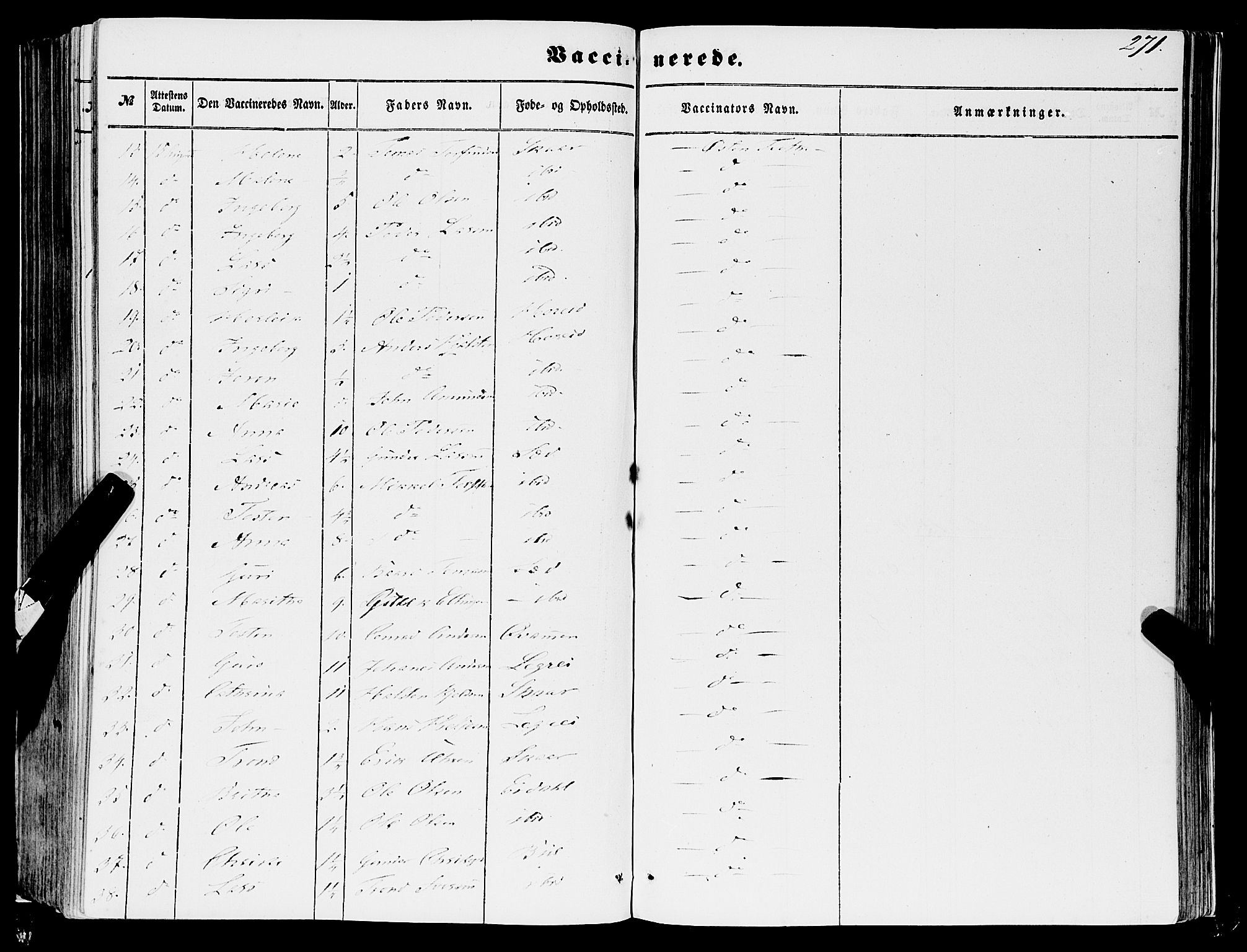 Ulvik sokneprestembete, AV/SAB-A-78801/H/Haa: Parish register (official) no. A 13, 1853-1863, p. 271