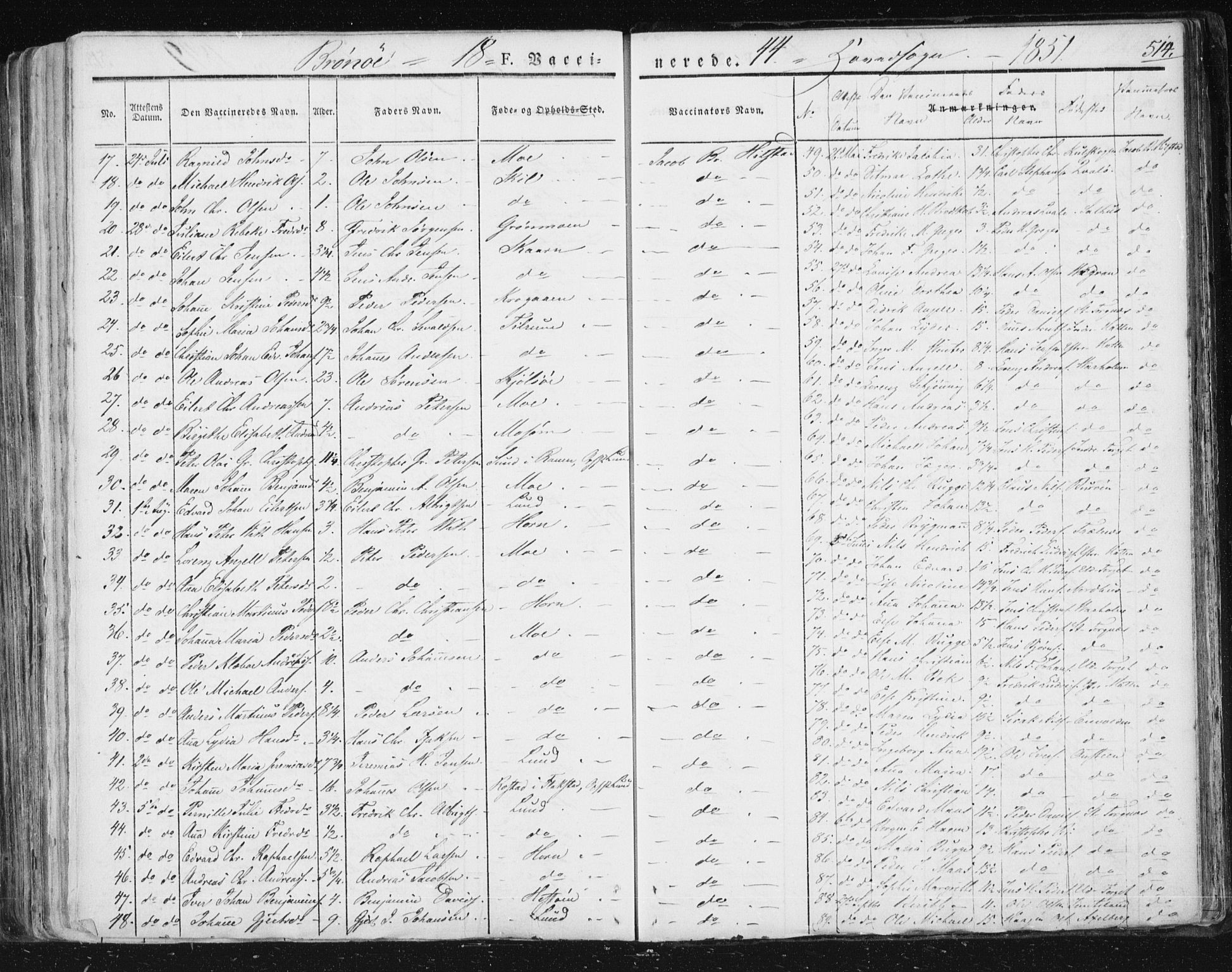 Ministerialprotokoller, klokkerbøker og fødselsregistre - Nordland, SAT/A-1459/813/L0198: Parish register (official) no. 813A08, 1834-1874, p. 514