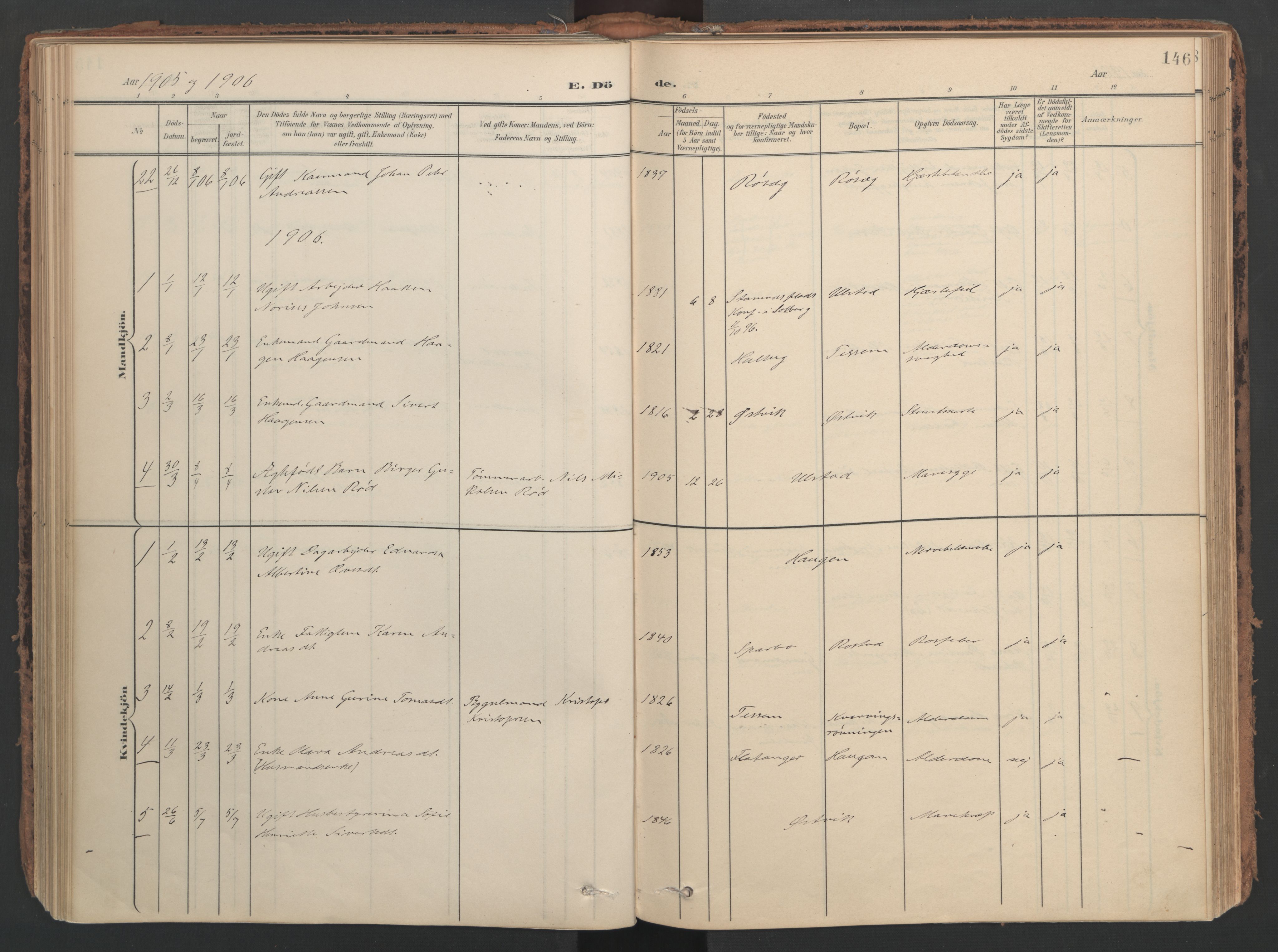 Ministerialprotokoller, klokkerbøker og fødselsregistre - Nord-Trøndelag, SAT/A-1458/741/L0397: Parish register (official) no. 741A11, 1901-1911, p. 146