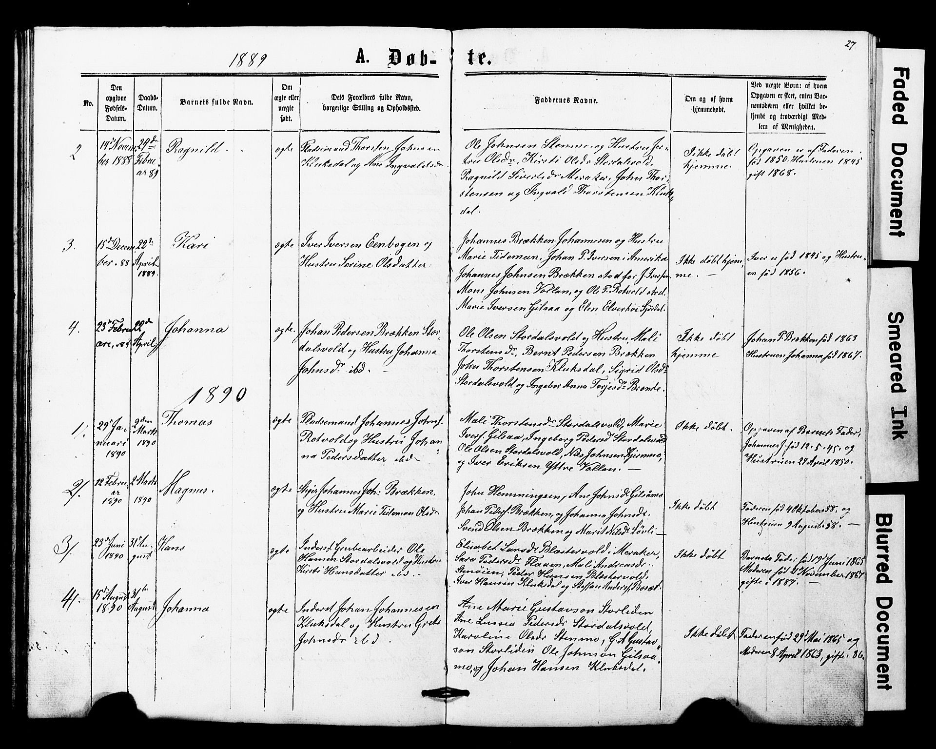 Ministerialprotokoller, klokkerbøker og fødselsregistre - Nord-Trøndelag, SAT/A-1458/707/L0052: Parish register (copy) no. 707C01, 1864-1897, p. 27