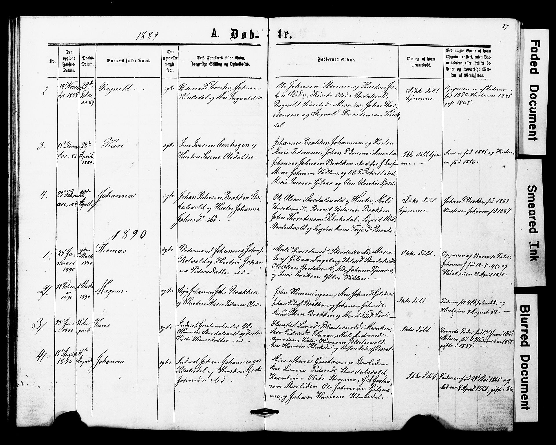 Ministerialprotokoller, klokkerbøker og fødselsregistre - Nord-Trøndelag, AV/SAT-A-1458/707/L0052: Parish register (copy) no. 707C01, 1864-1897, p. 27