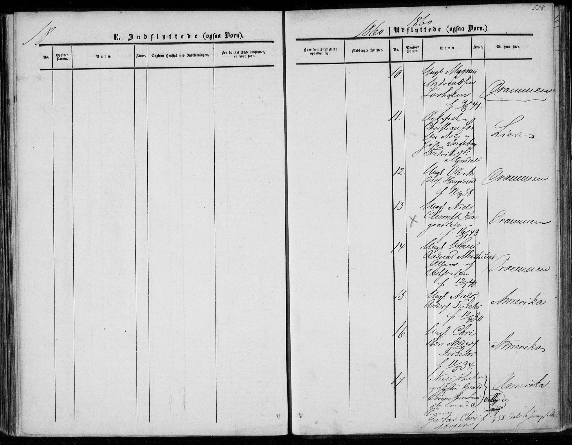 Eiker kirkebøker, AV/SAKO-A-4/F/Fa/L0015b: Parish register (official) no. I 15B, 1854-1860, p. 528