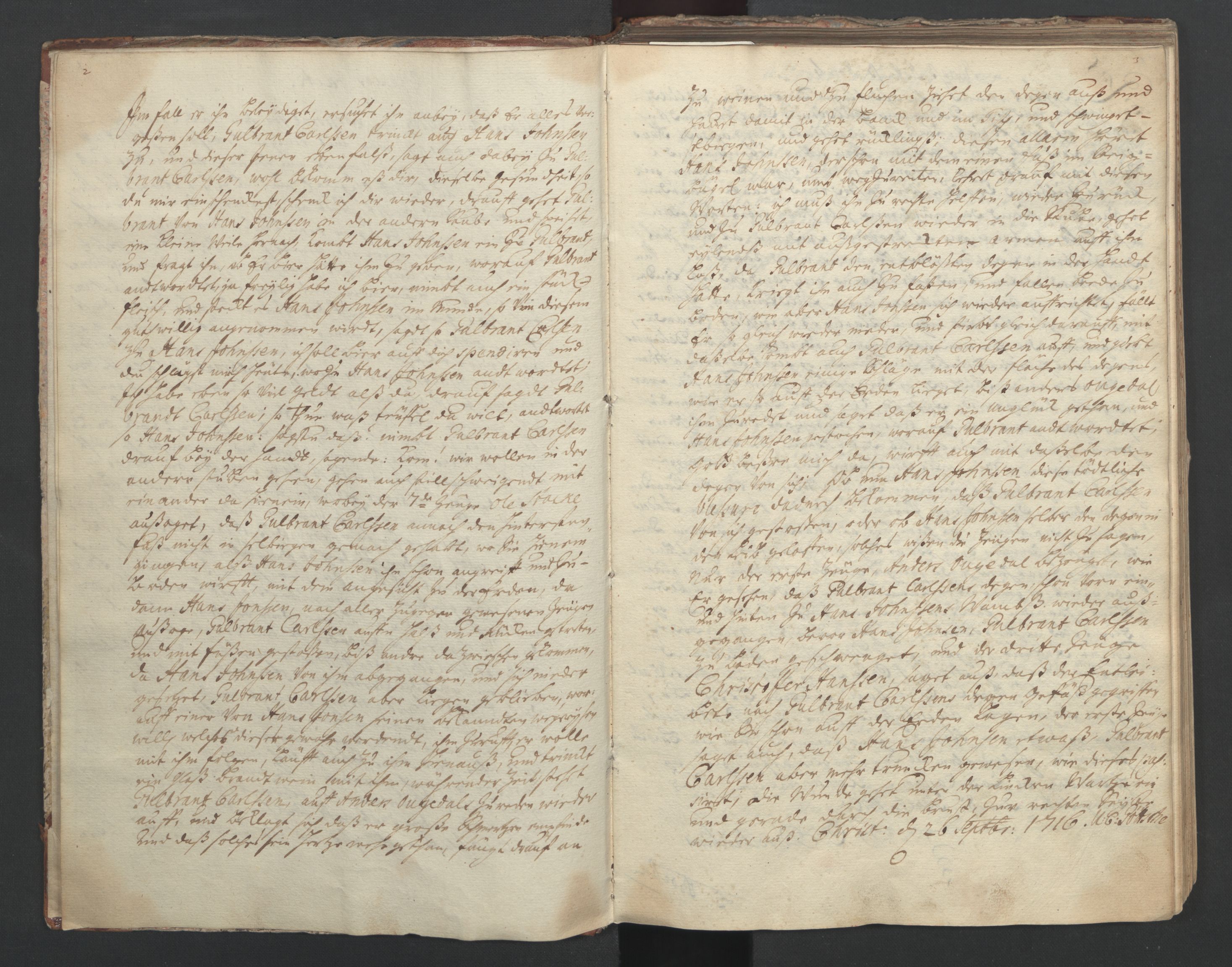 Forsvaret, Generalauditøren, AV/RA-RAFA-1772/F/Fg/Fga/L0003: Justitsprotokoller, 1716-1720, p. 2-3