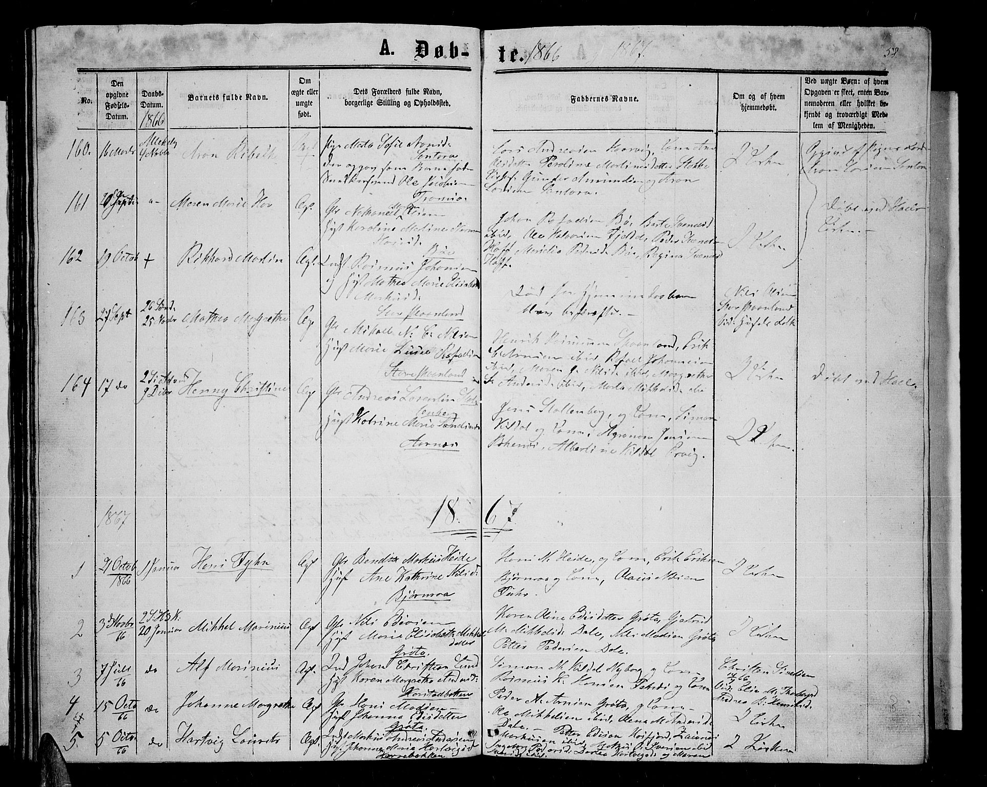 Trondenes sokneprestkontor, SATØ/S-1319/H/Hb/L0008klokker: Parish register (copy) no. 8, 1863-1869, p. 58