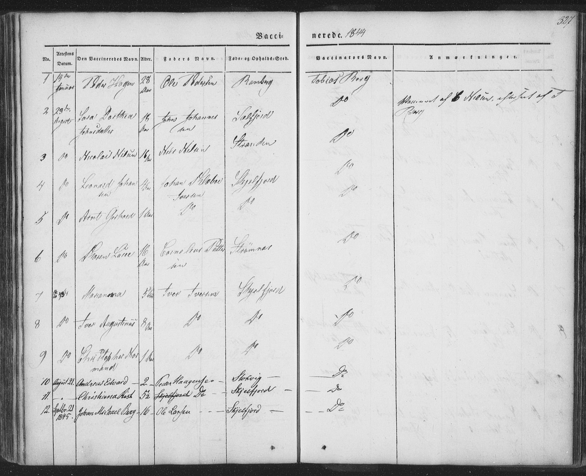 Ministerialprotokoller, klokkerbøker og fødselsregistre - Nordland, SAT/A-1459/885/L1202: Parish register (official) no. 885A03, 1838-1859, p. 327