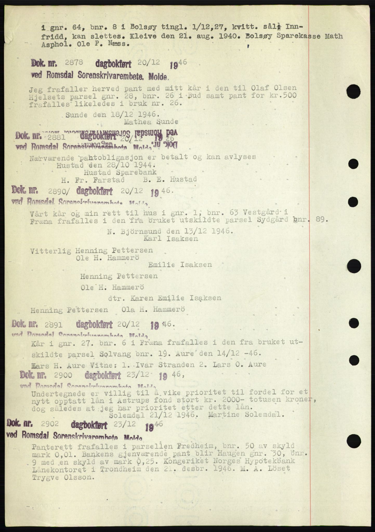 Romsdal sorenskriveri, AV/SAT-A-4149/1/2/2C: Mortgage book no. C1b, 1946-1949, Deed date: 20.12.1946