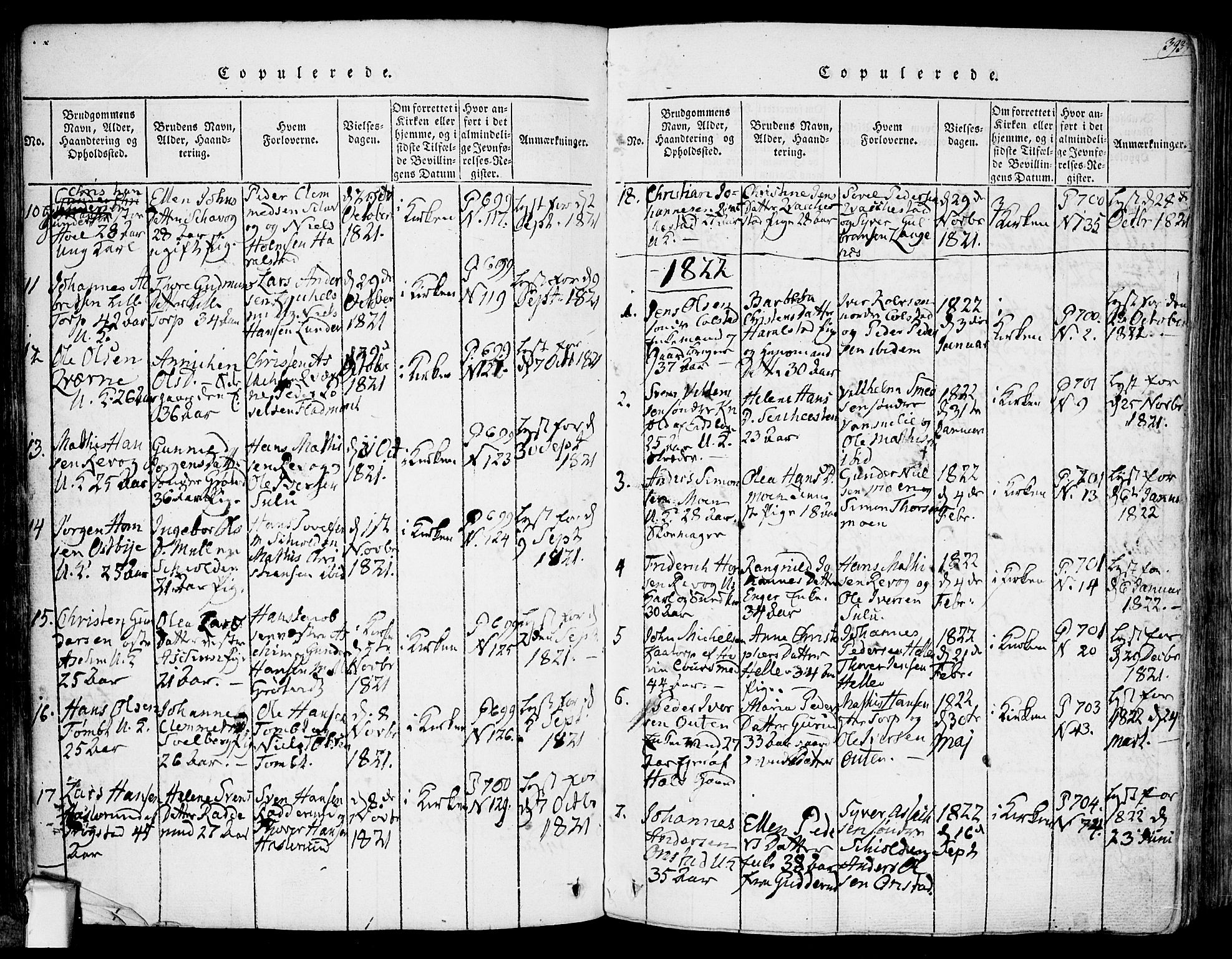 Askim prestekontor Kirkebøker, AV/SAO-A-10900/F/Fa/L0004: Parish register (official) no. 4, 1817-1846, p. 392-393