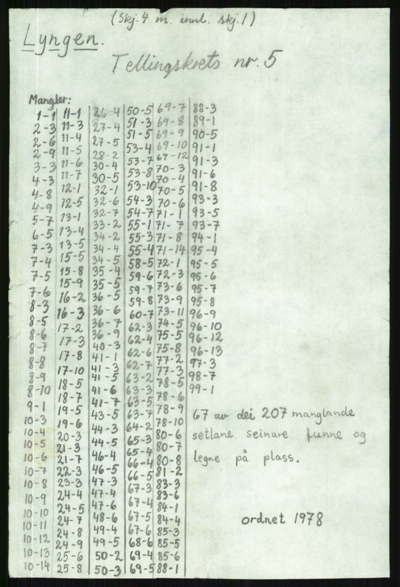 SATØ, 1920 census for Lyngen, 1920, p. 5334