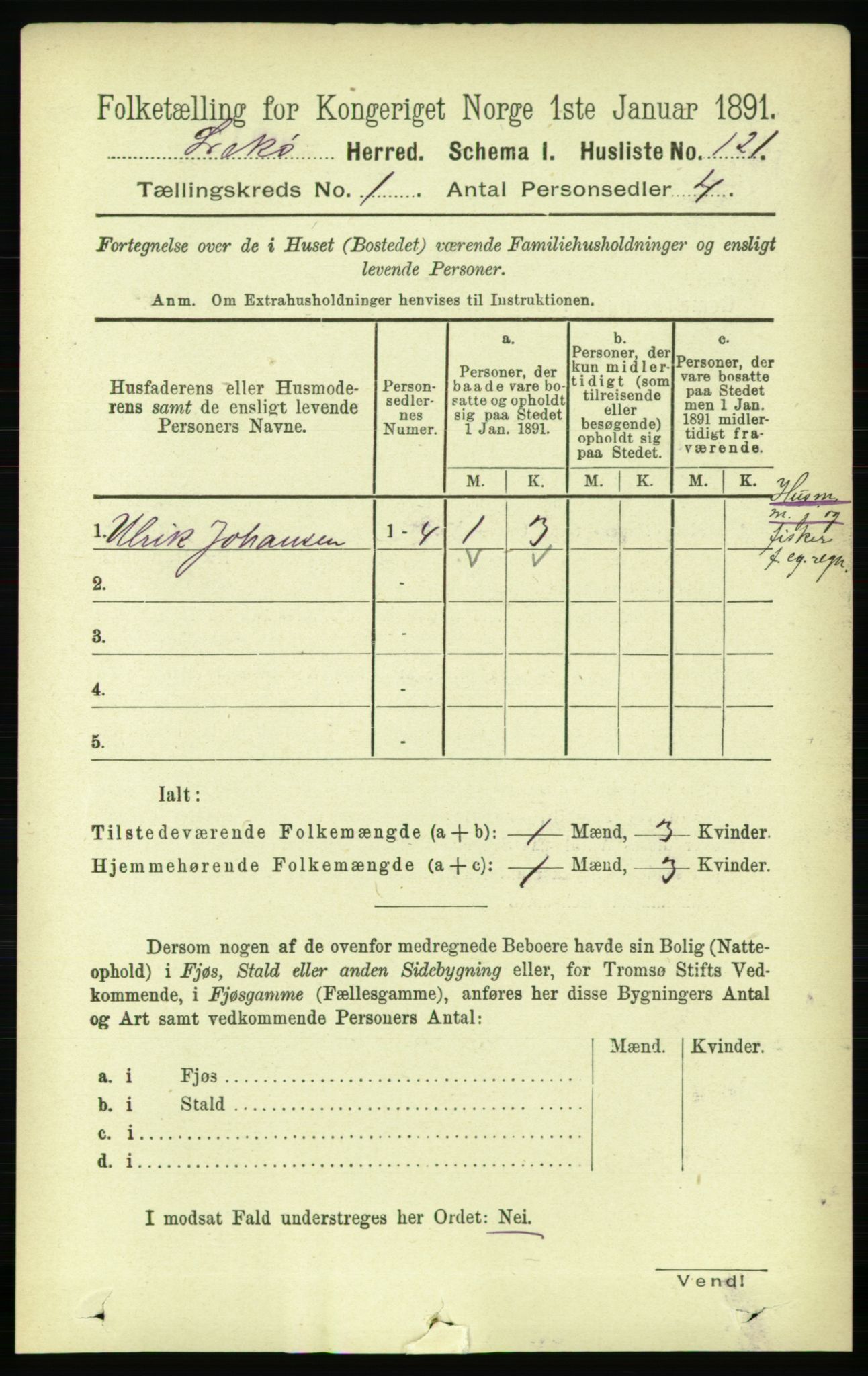 RA, 1891 census for 1755 Leka, 1891, p. 141