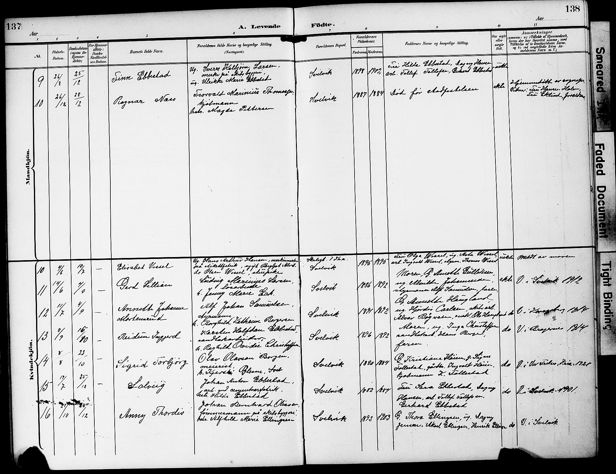 Strømm kirkebøker, AV/SAKO-A-322/G/Gb/L0002: Parish register (copy) no. II 2, 1897-1928, p. 137-138