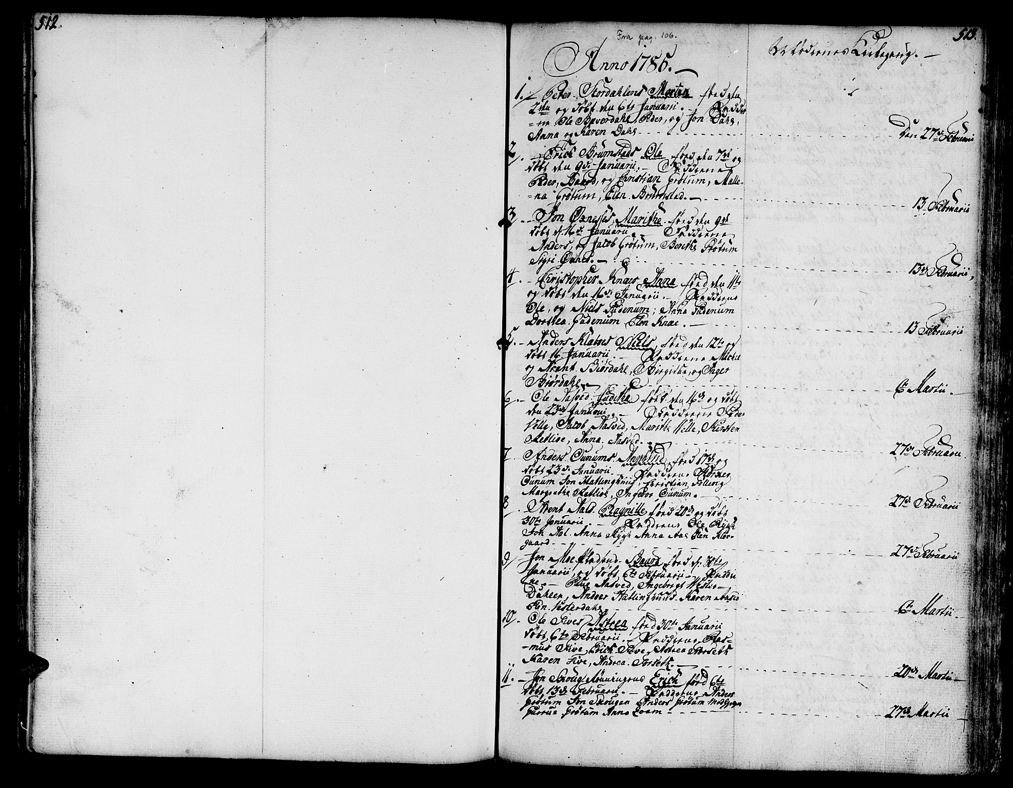Ministerialprotokoller, klokkerbøker og fødselsregistre - Nord-Trøndelag, SAT/A-1458/746/L0440: Parish register (official) no. 746A02, 1760-1815, p. 512-513