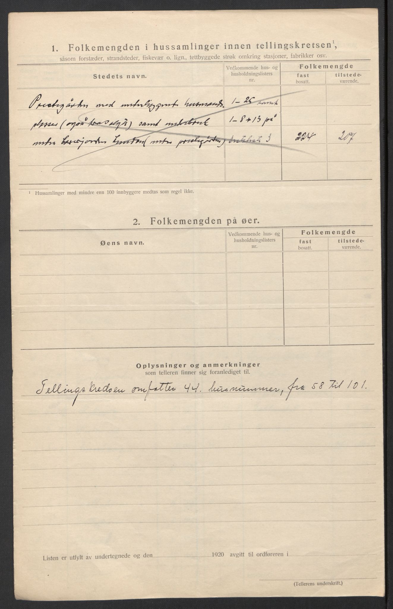 SAT, 1920 census for Evenes, 1920, p. 12