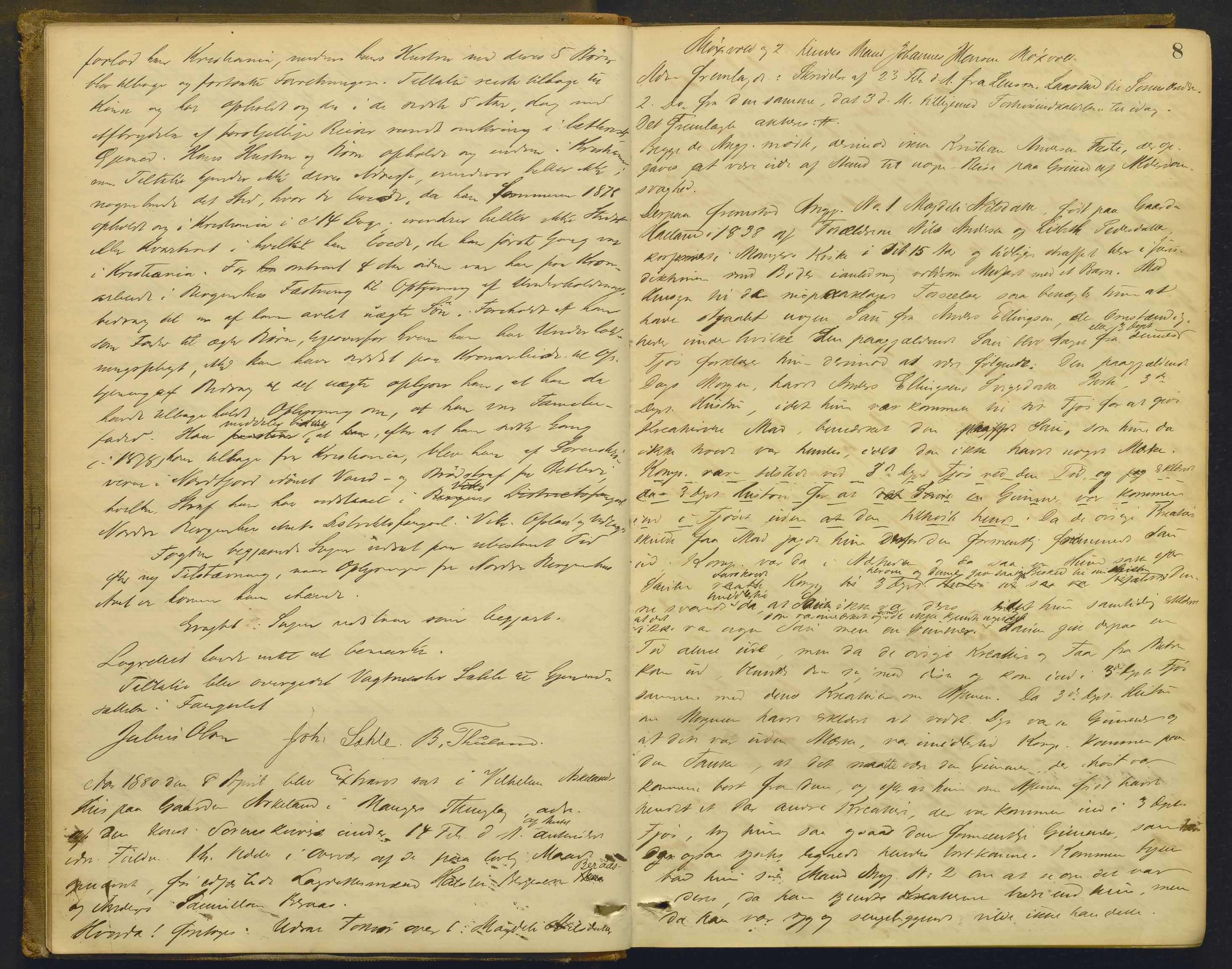 Nordhordland sorenskrivar, AV/SAB-A-2901/1/F/Fd/Fdd/L0004: Ekstrarettsprotokollar, forhøyr, 1880-1884, p. 7b-8a