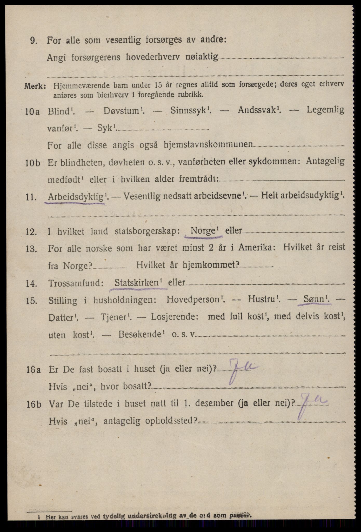 SAT, 1920 census for Aukra, 1920, p. 2686