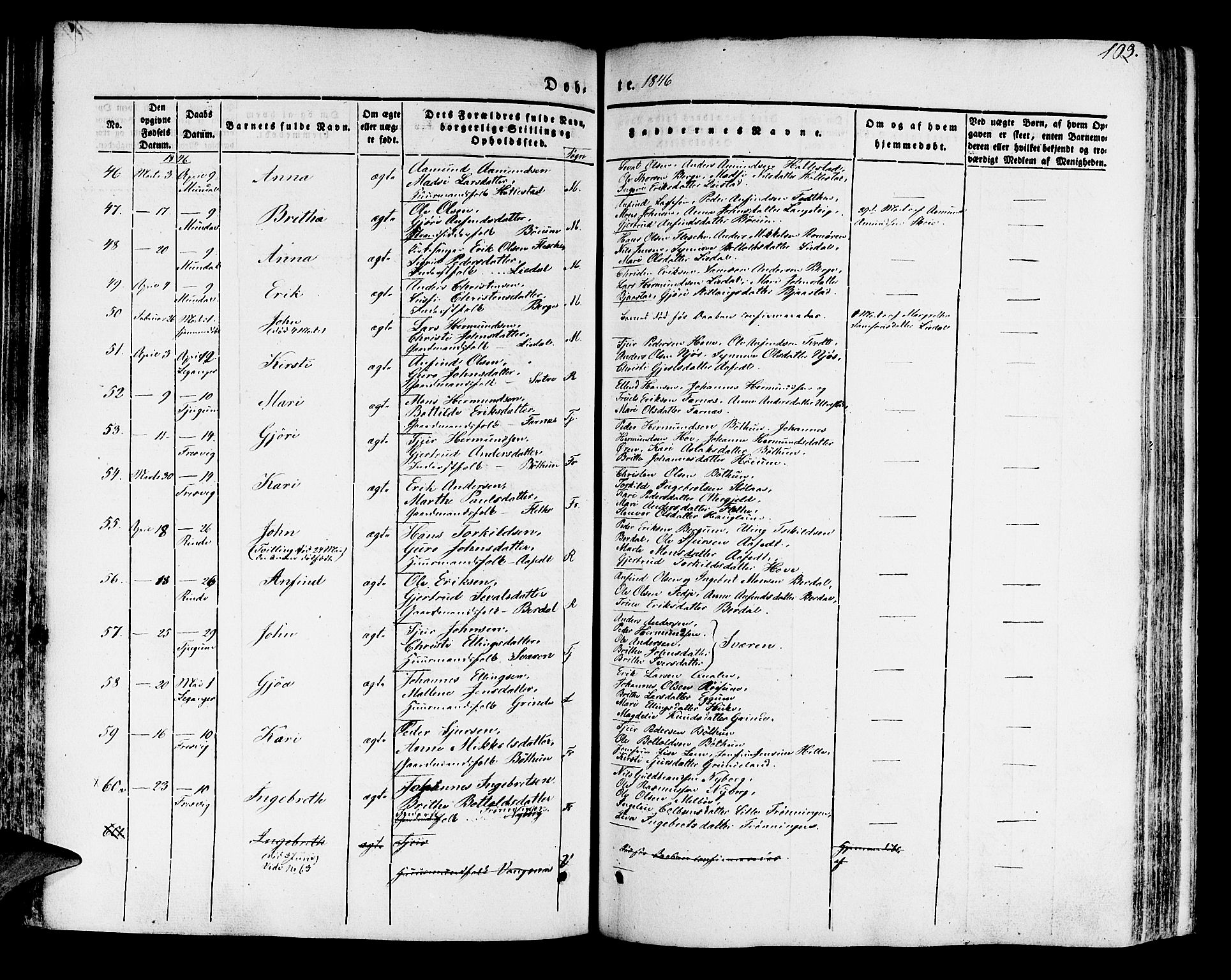 Leikanger sokneprestembete, SAB/A-81001: Parish register (official) no. A 7, 1838-1851, p. 102