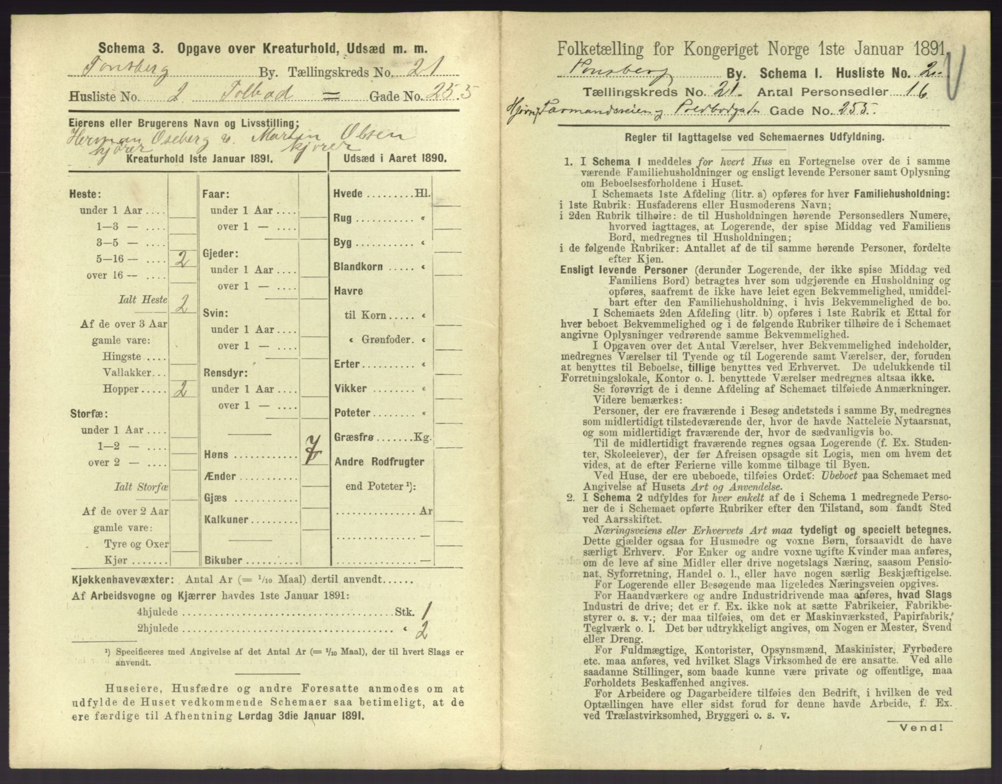 RA, 1891 census for 0705 Tønsberg, 1891, p. 706