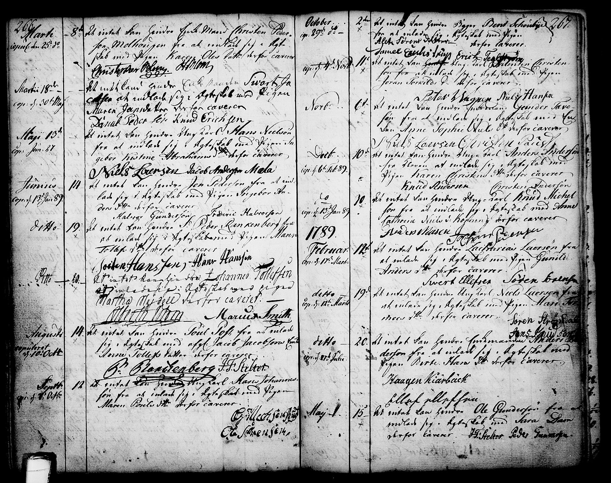 Skien kirkebøker, SAKO/A-302/F/Fa/L0003: Parish register (official) no. 3, 1755-1791, p. 266-267