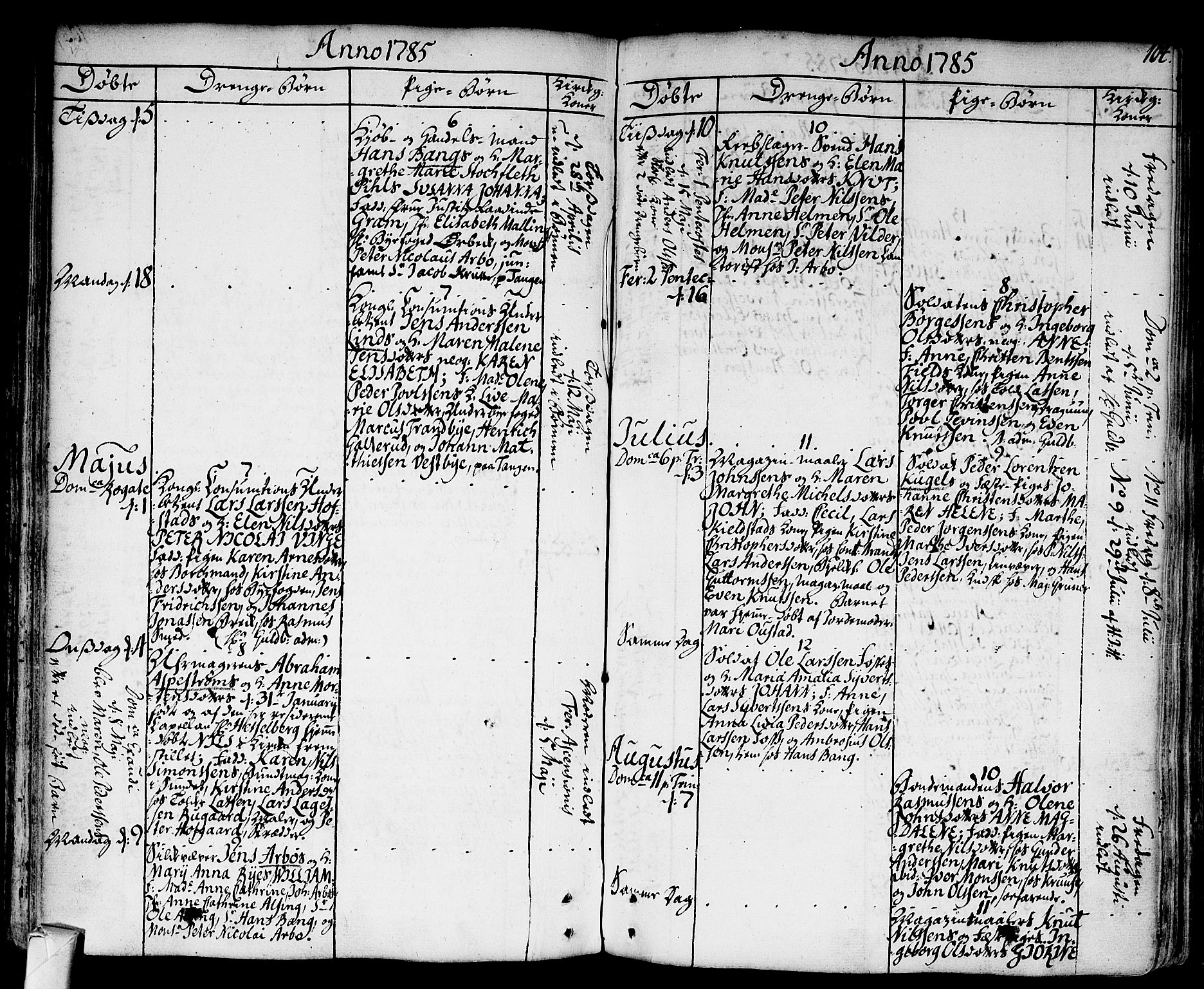 Strømsø kirkebøker, AV/SAKO-A-246/F/Fa/L0009: Parish register (official) no. I 9, 1752-1791, p. 104