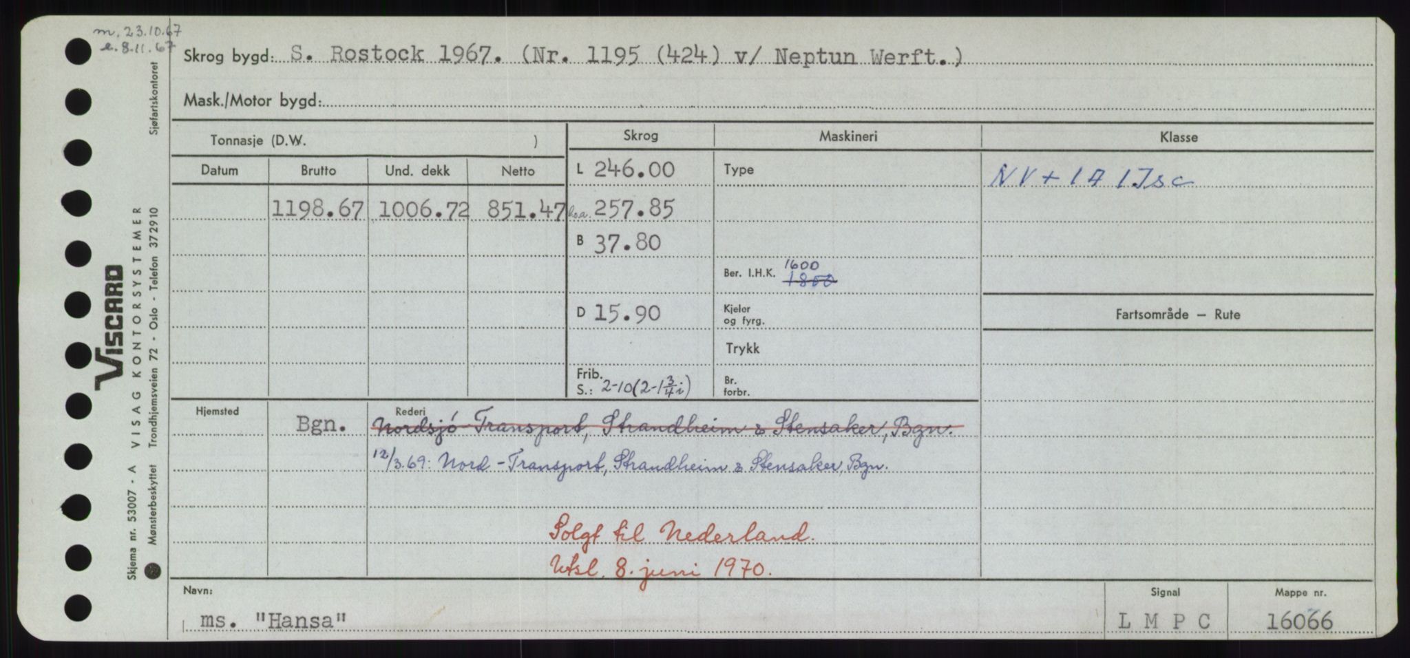 Sjøfartsdirektoratet med forløpere, Skipsmålingen, AV/RA-S-1627/H/Hd/L0014: Fartøy, H-Havl, p. 225