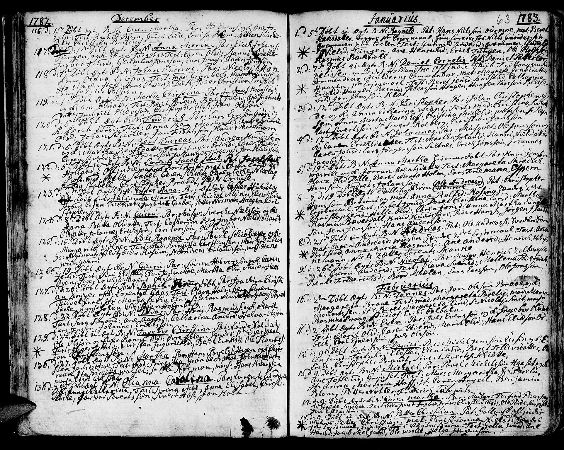 Ministerialprotokoller, klokkerbøker og fødselsregistre - Sør-Trøndelag, SAT/A-1456/601/L0039: Parish register (official) no. 601A07, 1770-1819, p. 63