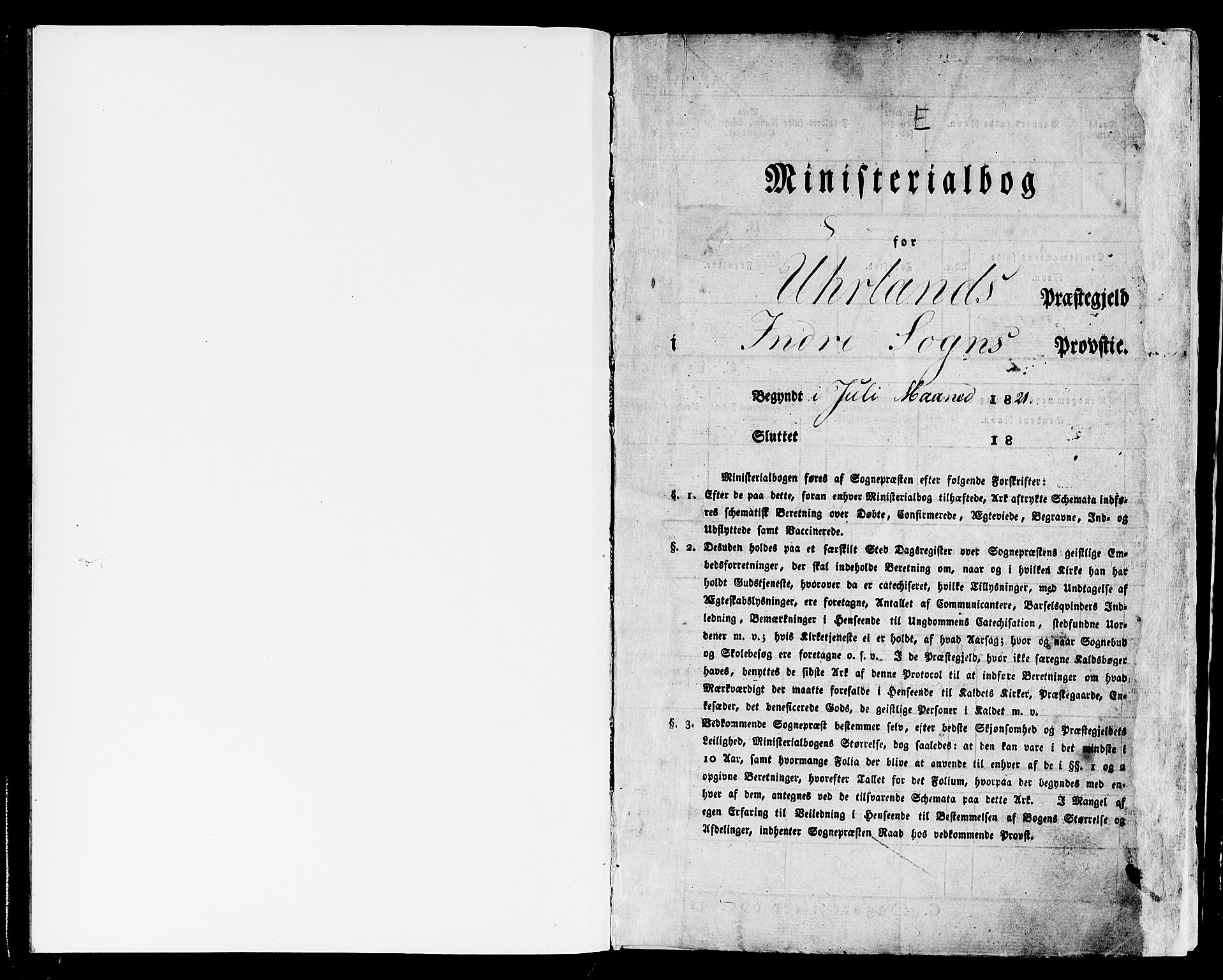 Aurland sokneprestembete, SAB/A-99937/H/Ha/Haa/L0006: Parish register (official) no. A 6, 1821-1859