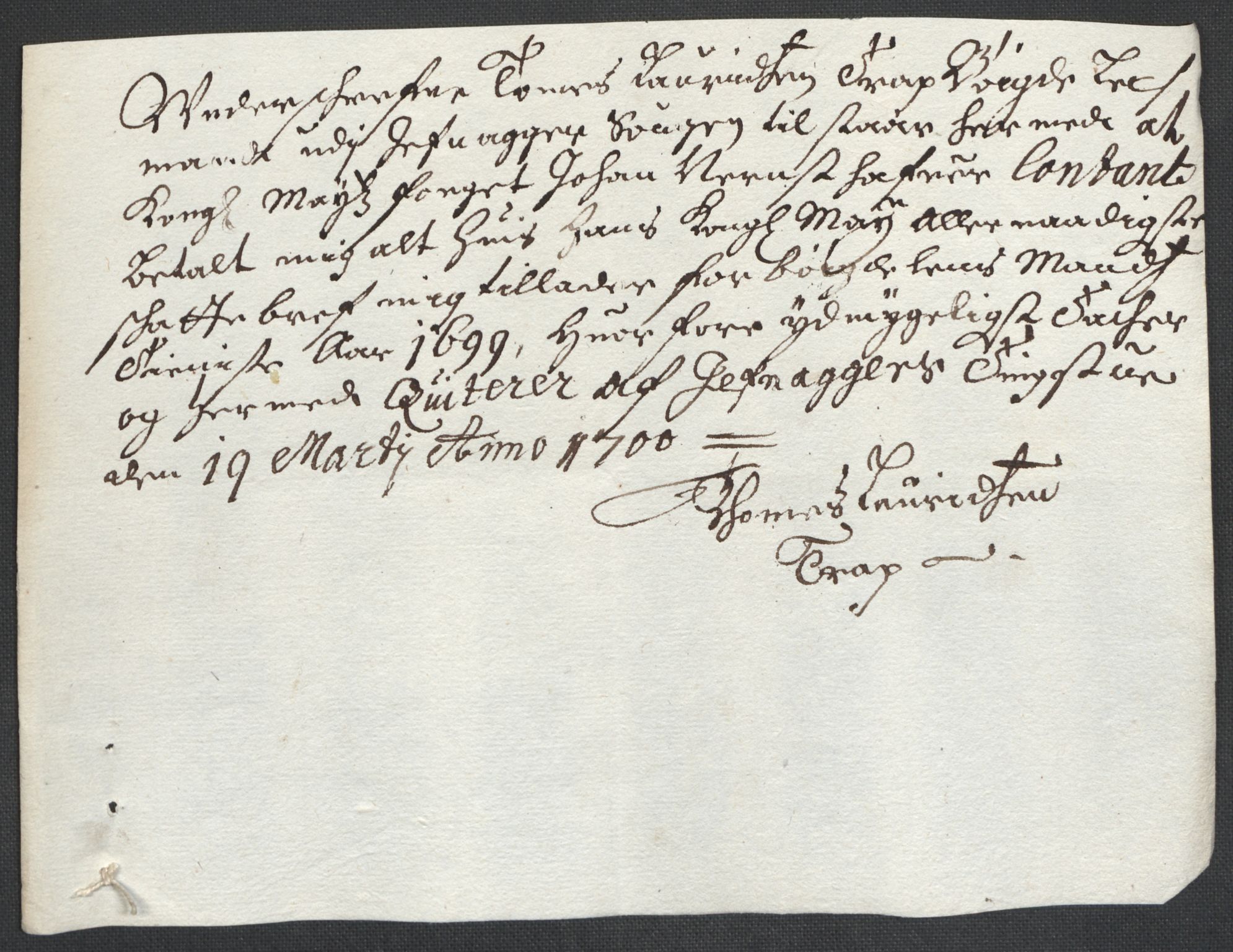 Rentekammeret inntil 1814, Reviderte regnskaper, Fogderegnskap, RA/EA-4092/R18/L1297: Fogderegnskap Hadeland, Toten og Valdres, 1699, p. 384