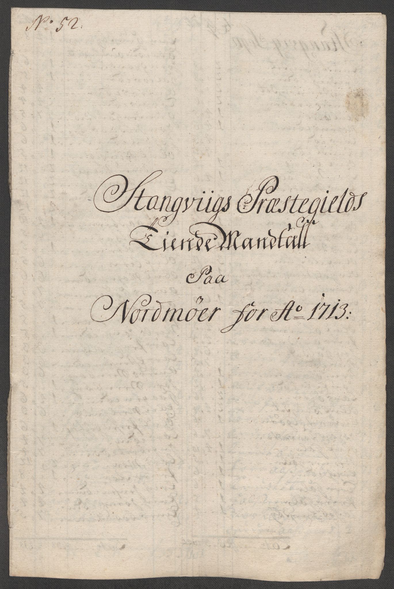 Rentekammeret inntil 1814, Reviderte regnskaper, Fogderegnskap, AV/RA-EA-4092/R56/L3747: Fogderegnskap Nordmøre, 1713, p. 253