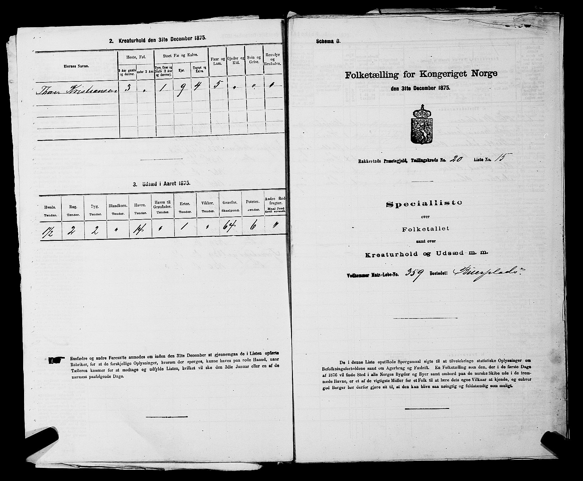 RA, 1875 census for 0128P Rakkestad, 1875, p. 2137