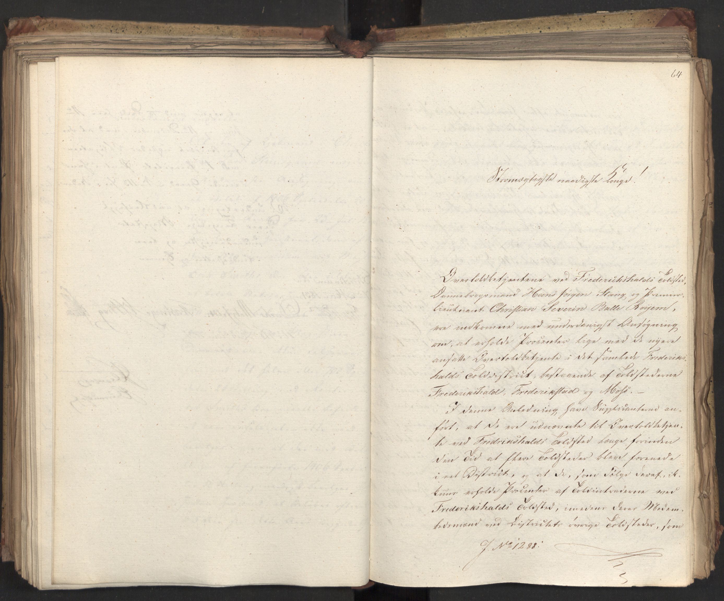 Statsrådsavdelingen i Stockholm, AV/RA-S-1003/D/Da/L0071: Regjeringsinnstillinger nr. 1222-1364, 1831, p. 309