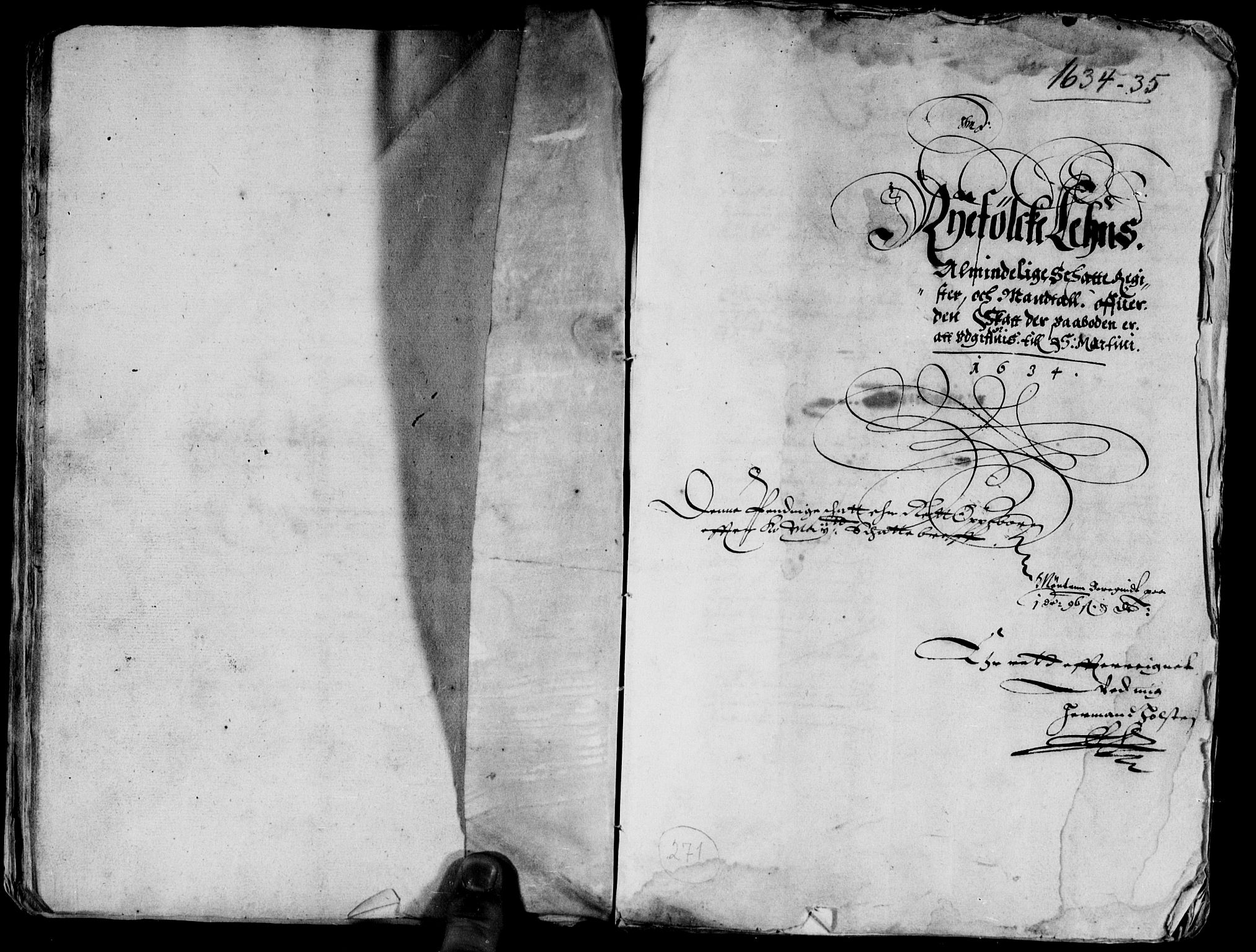 Rentekammeret inntil 1814, Reviderte regnskaper, Lensregnskaper, AV/RA-EA-5023/R/Rb/Rbs/L0019: Stavanger len, 1634-1636
