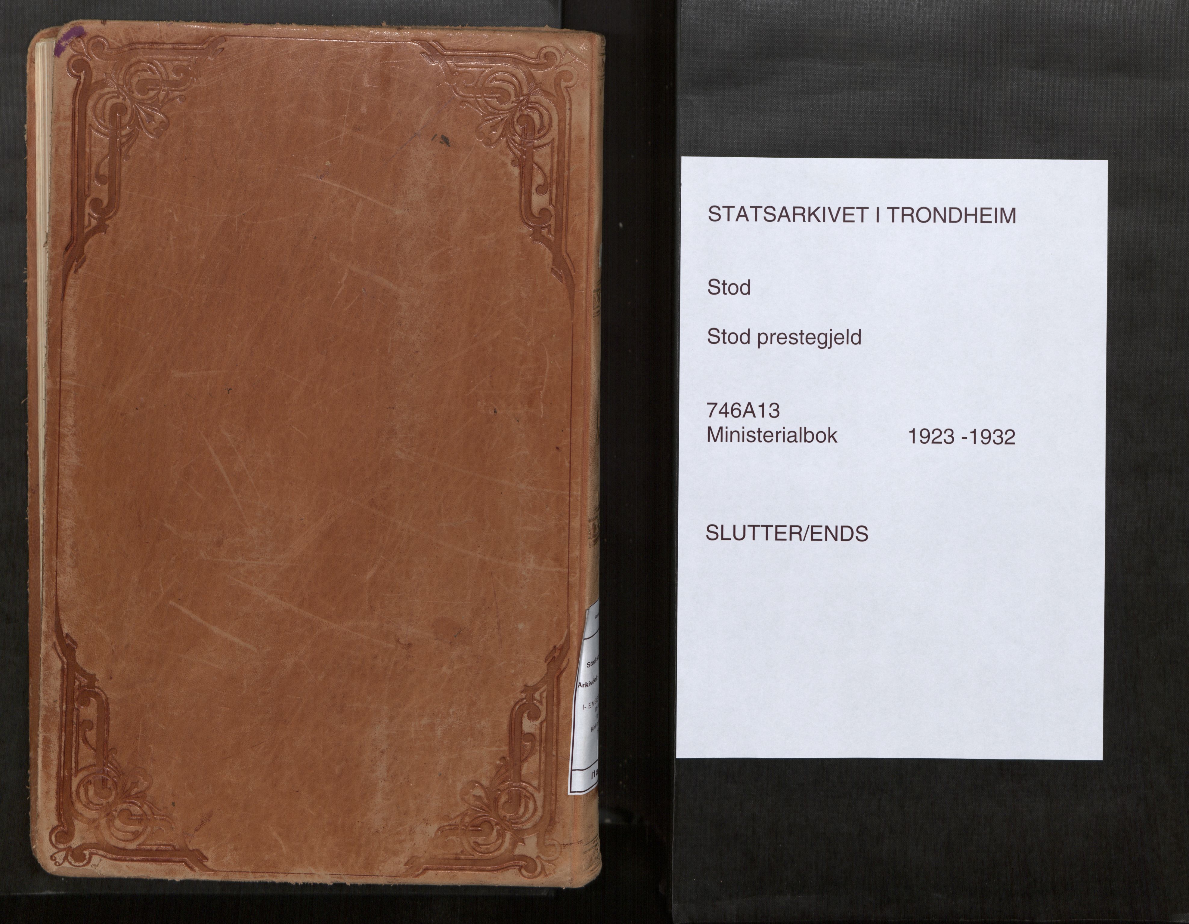 Stod sokneprestkontor, SAT/A-1164/1/I/I1/I1a/L0005: Parish register (official) no. 5, 1923-1932