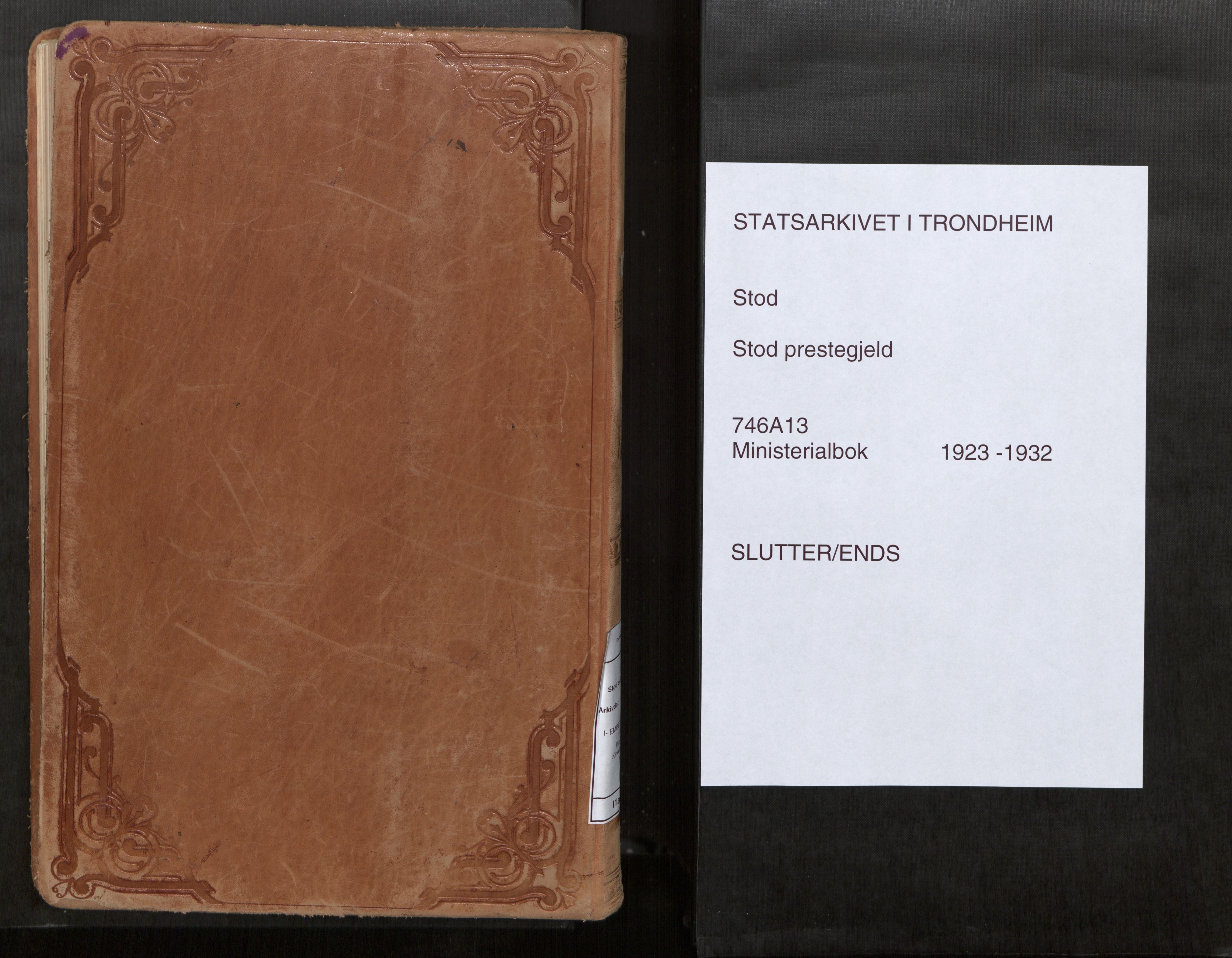 Stod sokneprestkontor, AV/SAT-A-1164/1/I/I1/I1a/L0005: Parish register (official) no. 5, 1923-1932