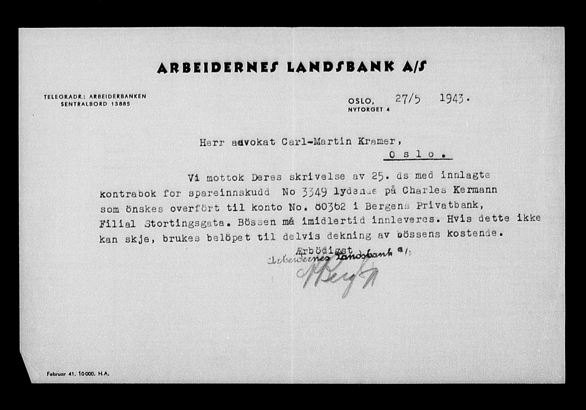 Justisdepartementet, Tilbakeføringskontoret for inndratte formuer, AV/RA-S-1564/H/Hc/Hcc/L0951: --, 1945-1947, p. 239