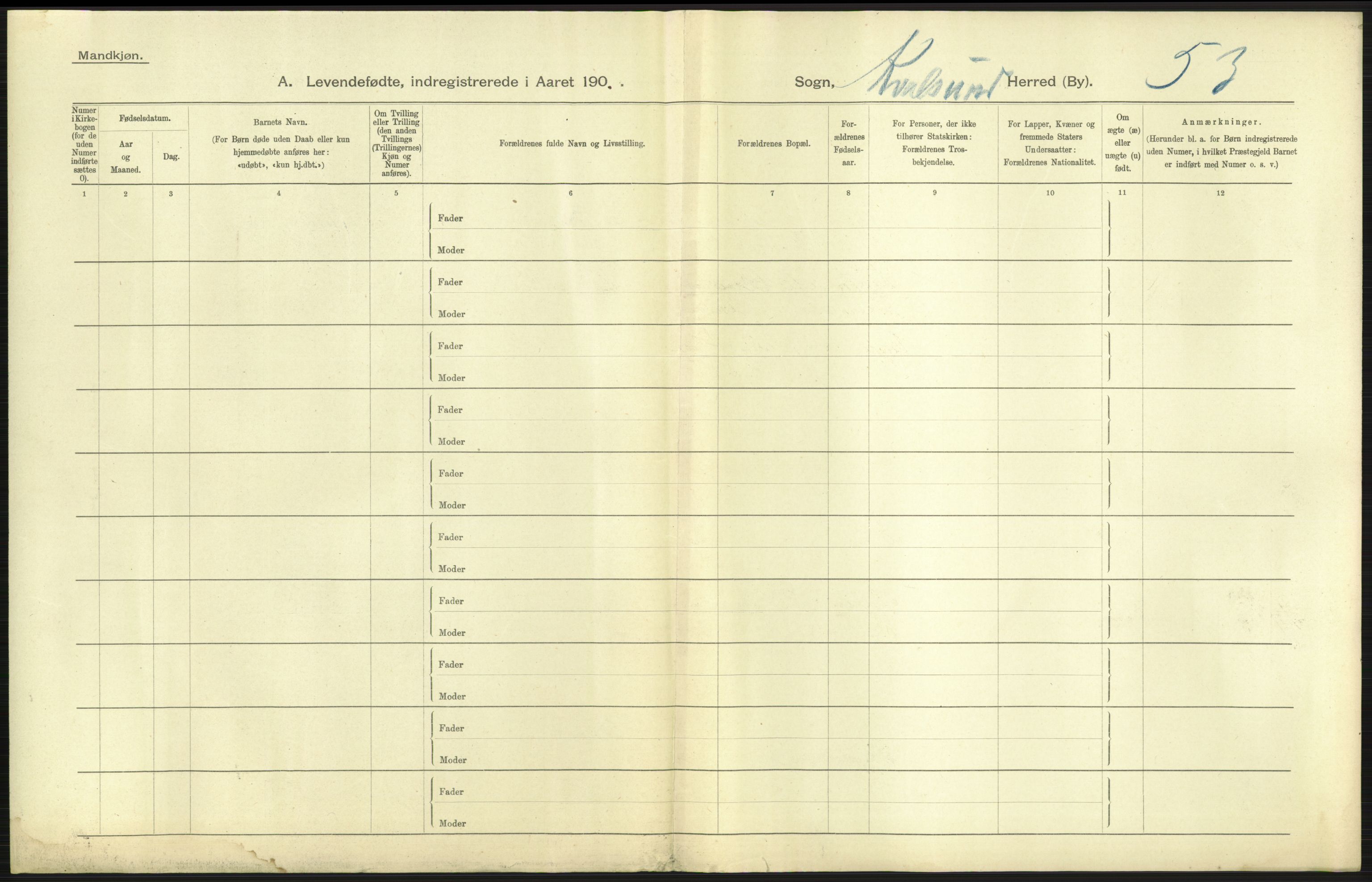 Statistisk sentralbyrå, Sosiodemografiske emner, Befolkning, AV/RA-S-2228/D/Df/Dfa/Dfab/L0023: Finnmarkens amt: Fødte, gifte, døde, 1904, p. 17