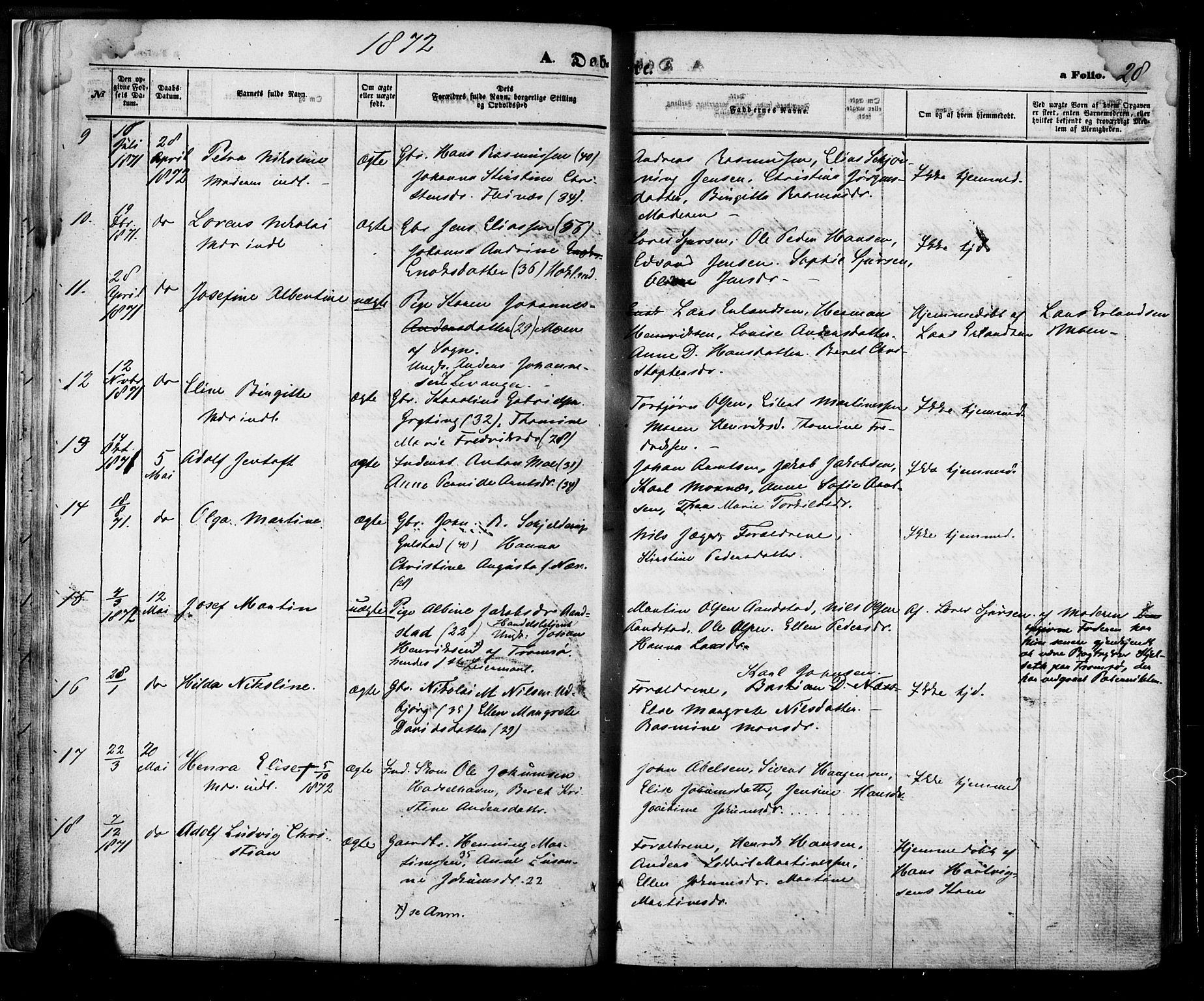 Ministerialprotokoller, klokkerbøker og fødselsregistre - Nordland, SAT/A-1459/888/L1242: Parish register (official) no. 888A08, 1870-1875, p. 28
